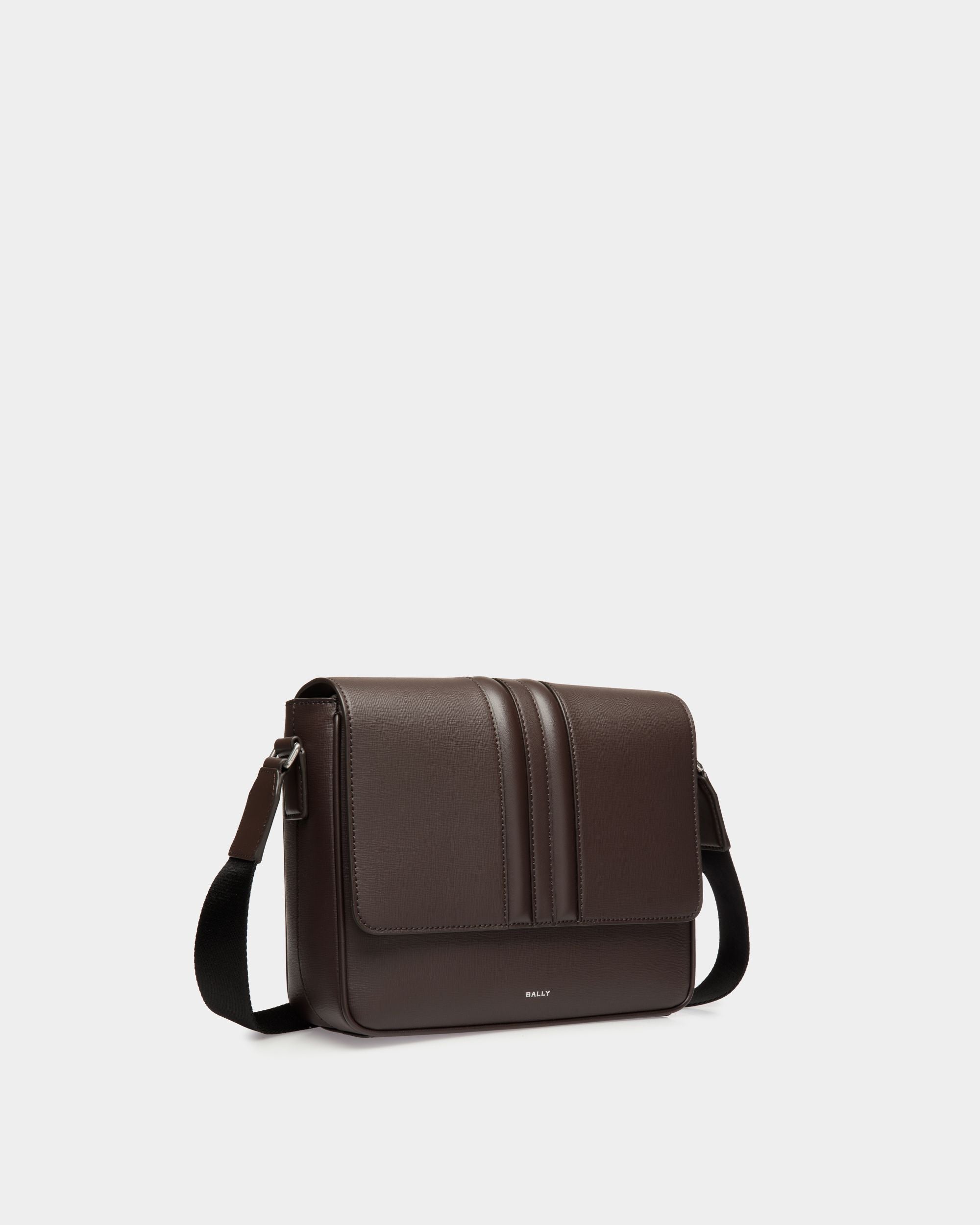 Bally Global - Mythos Crossbody Bag in Ebano Recycled Leather - Brown