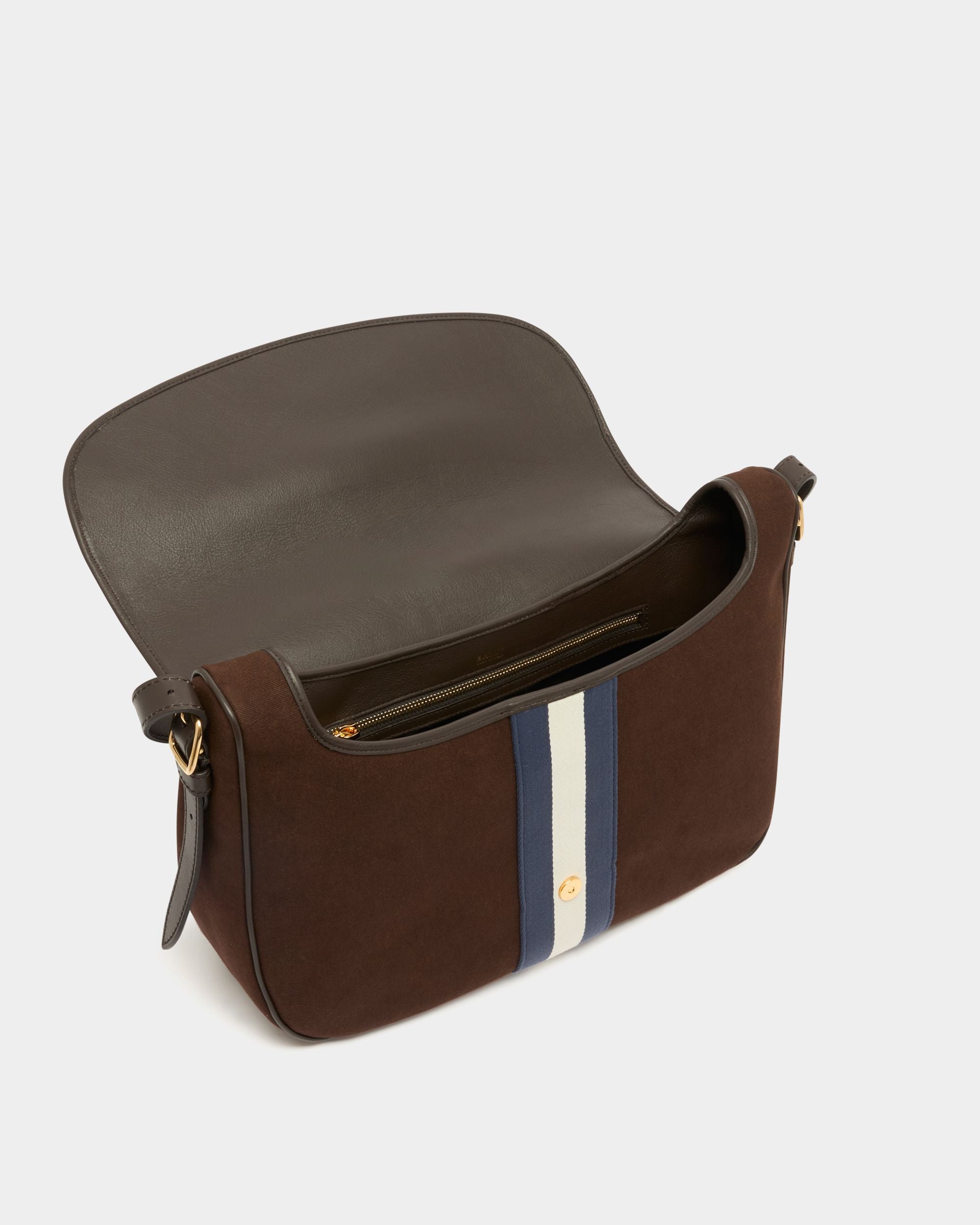 Bally Global - Sac À Bandoulière Beckett En Toile De Coton Marron - Marron