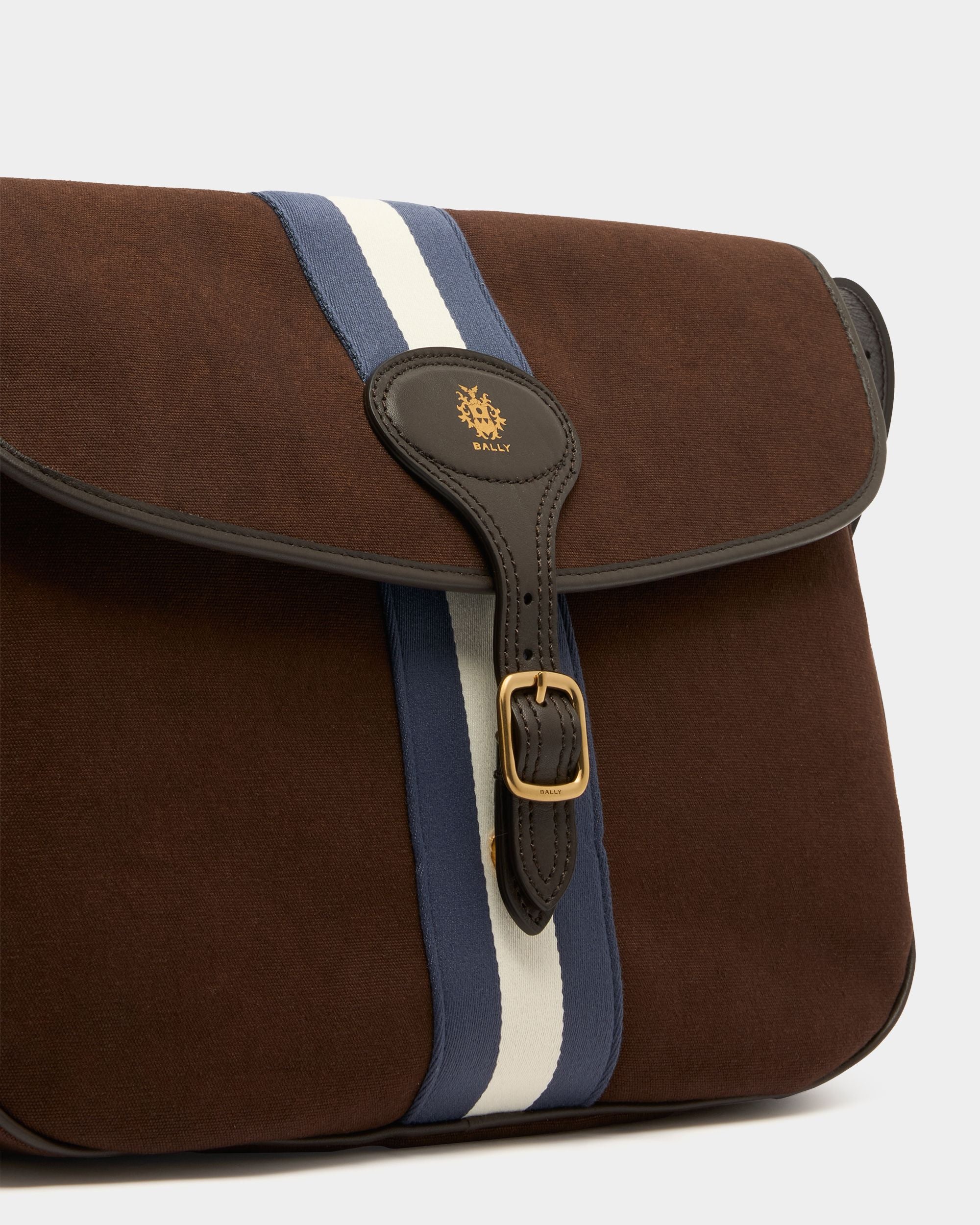 Bally Global - Sac À Bandoulière Beckett En Toile De Coton Marron - Marron