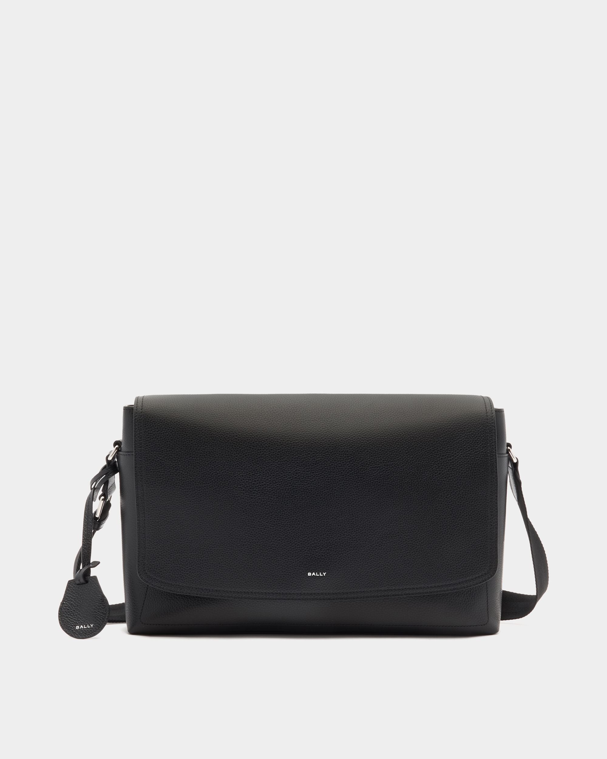 Bally Global - Capitol Messenger Bag In Black Leather - Black