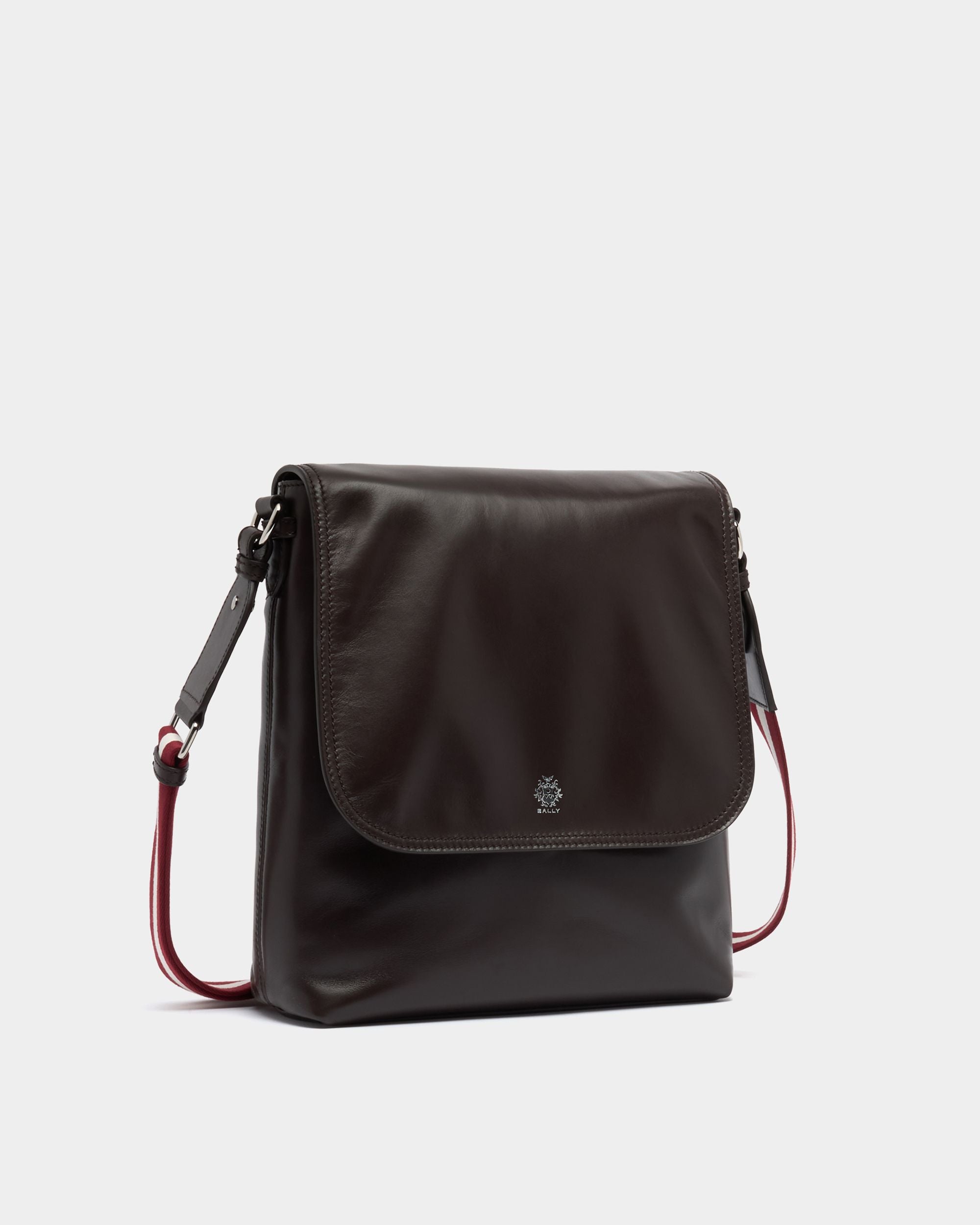 Bally Global - Sac À Bandoulière Ray En Cuir Chocolate - Marron