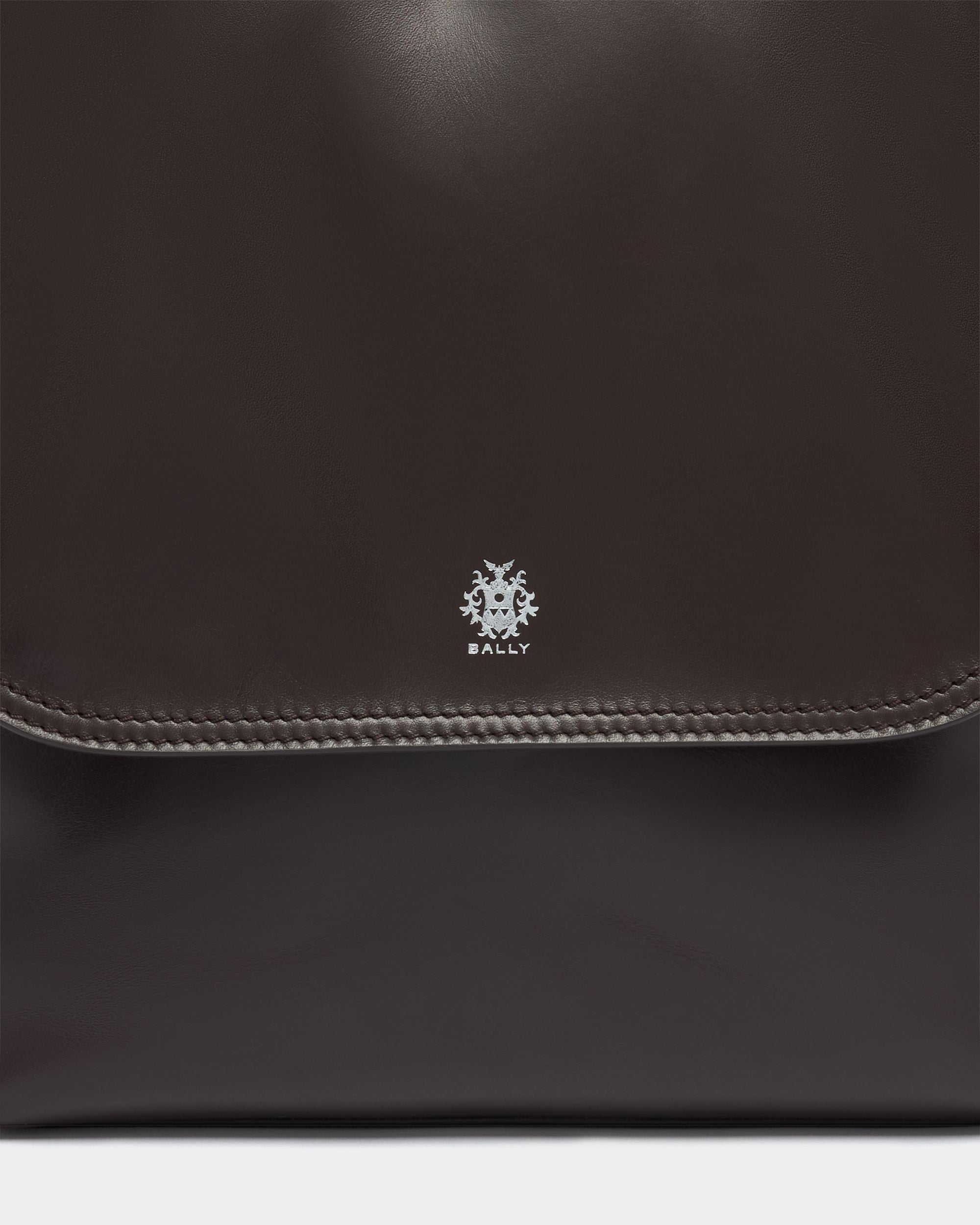 Bally Global - Sac À Bandoulière Ray En Cuir Chocolate - Marron