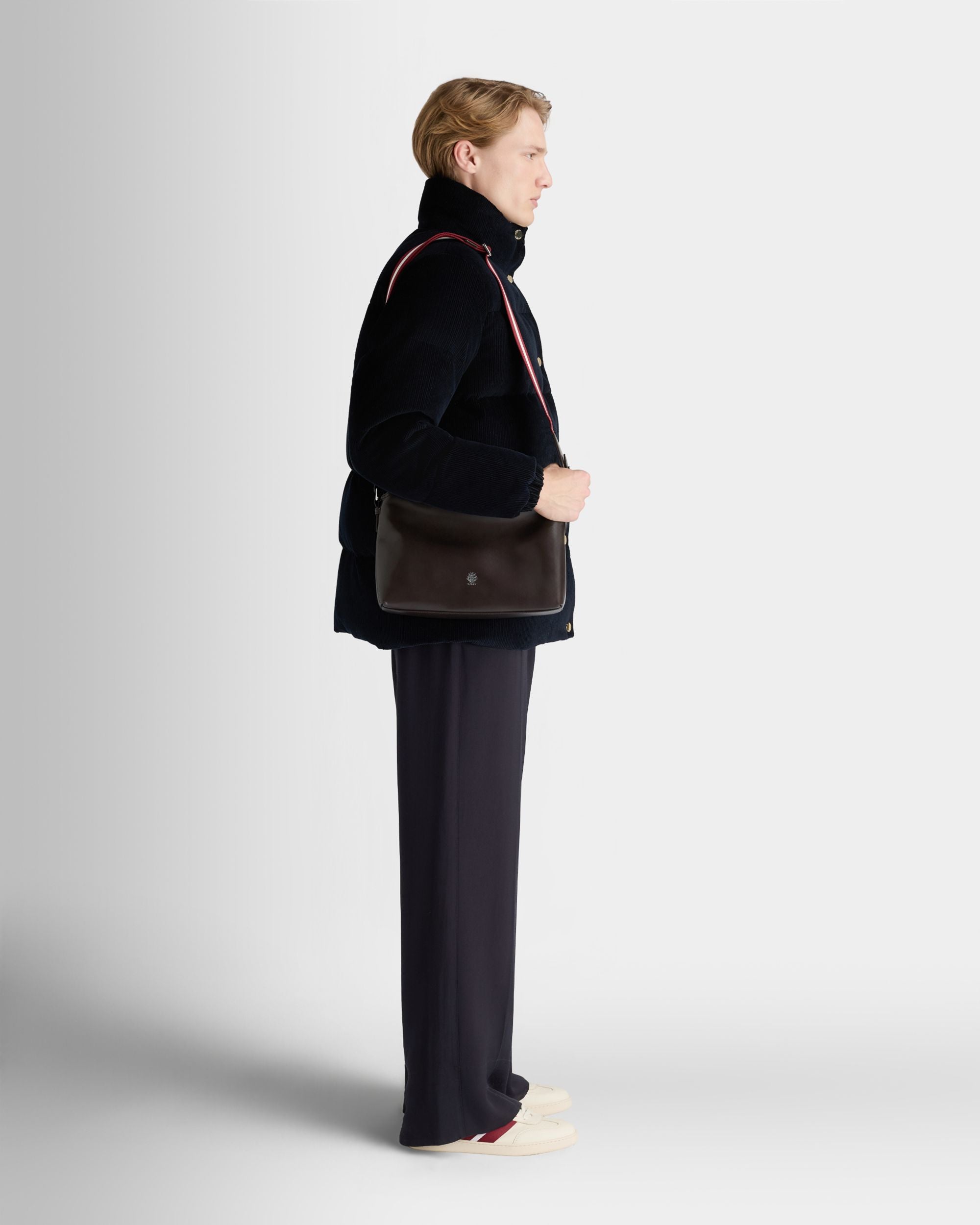 Bally Global - Ray Crossbody Bag in Chocolate Leather - Brown