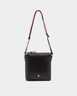 Sac À Bandoulière Ray En Cuir Chocolate