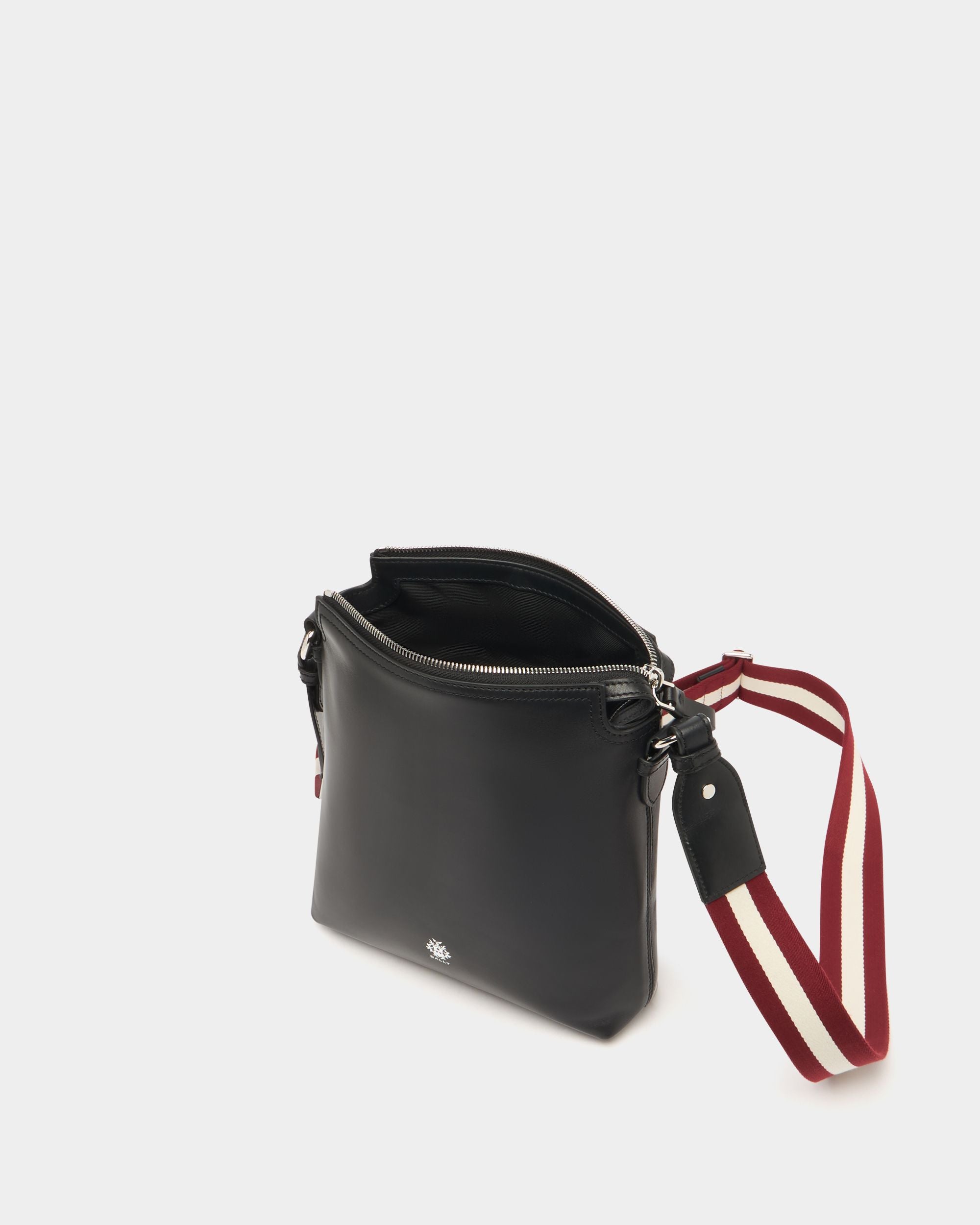 Bally Global - Ray Crossbody Bag in Black Leather - Black