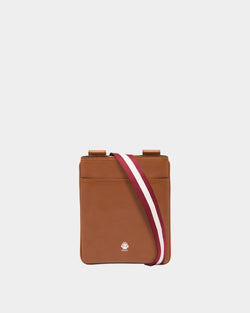 Ray Crossbody Bag in Amber Brown Leather