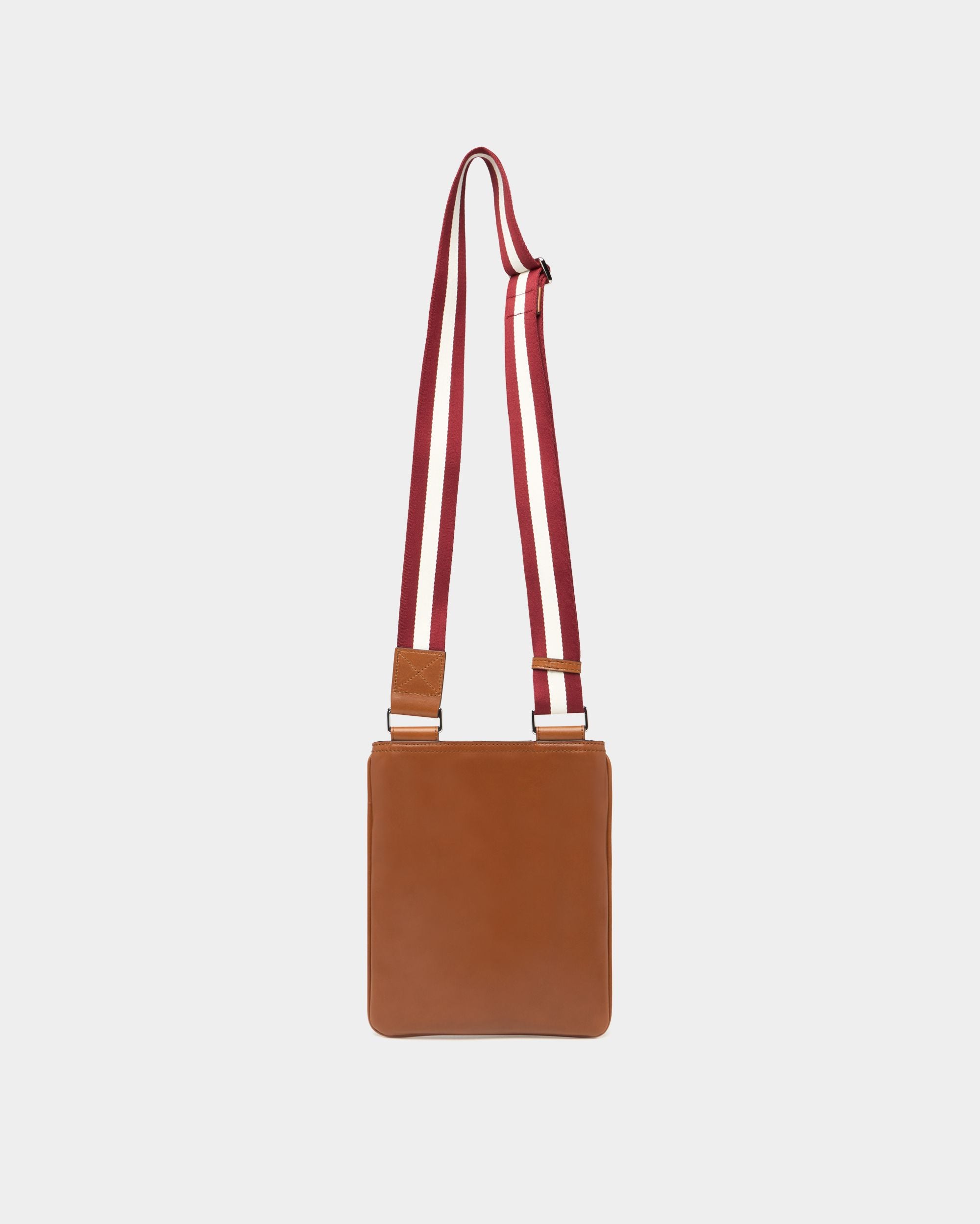 Bally Global - Ray Crossbody Bag in Amber Brown Leather - Brown