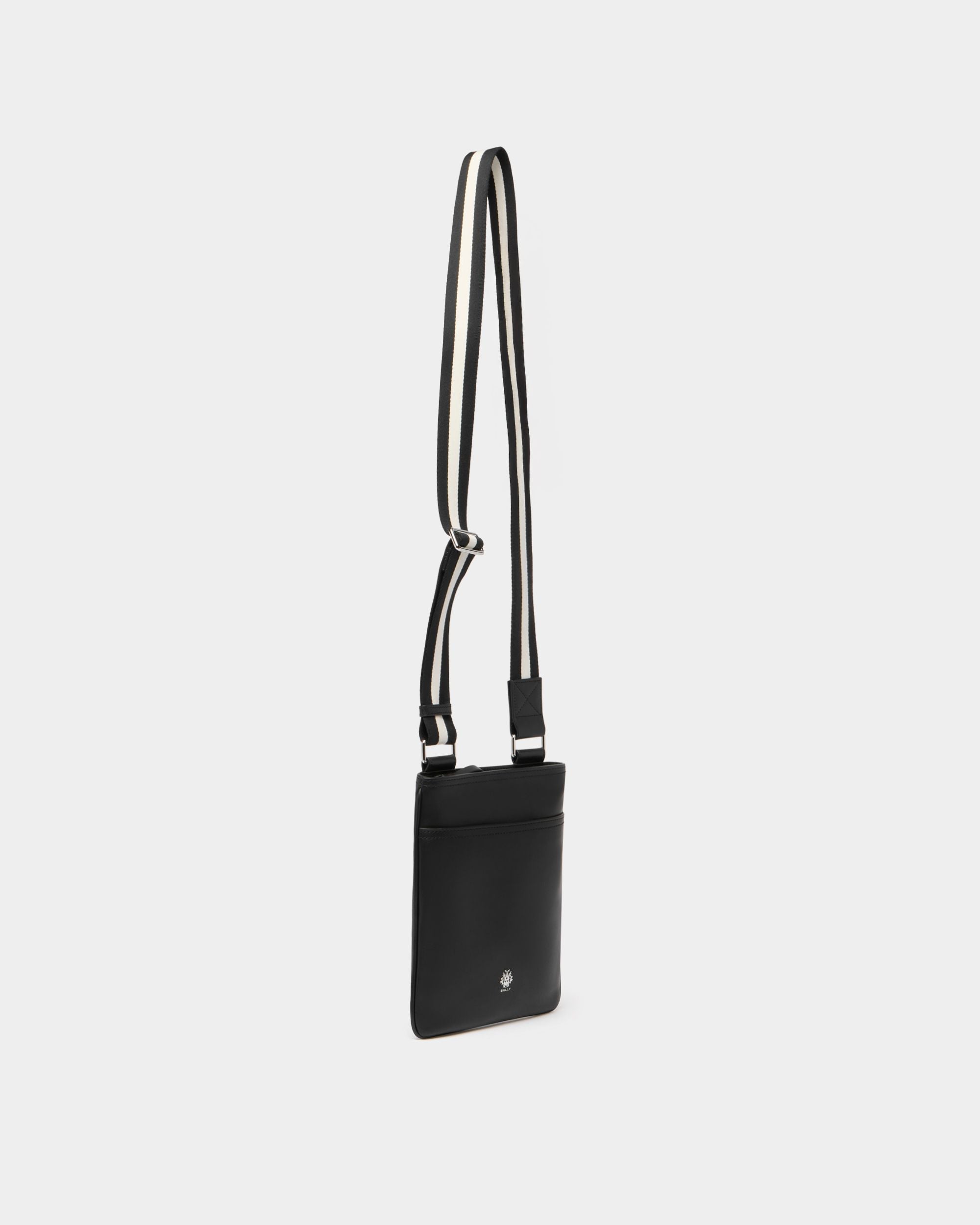 Bally Global - Ray Crossbody Bag in Black Leather - Black