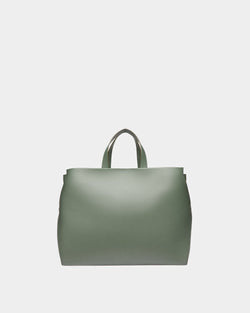 Arbona Leather Tote In Sage