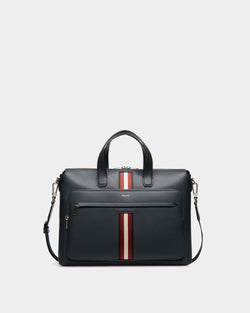 Briefcase in Blue Leather
