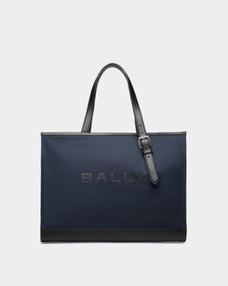 Bolso Tote Bar De Nailon Azul