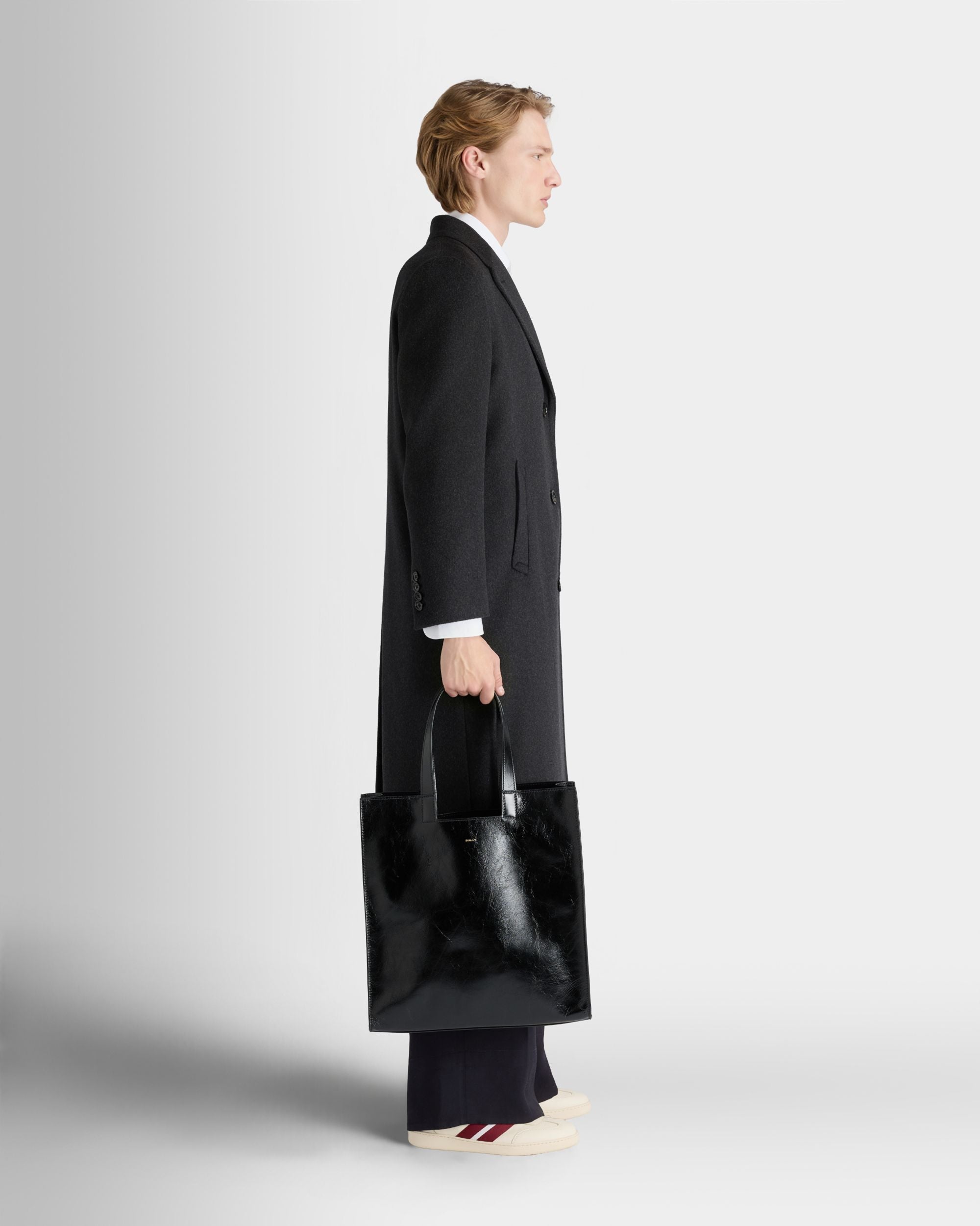 Bally Global - Easy Bally Tote In Black Leather - Black