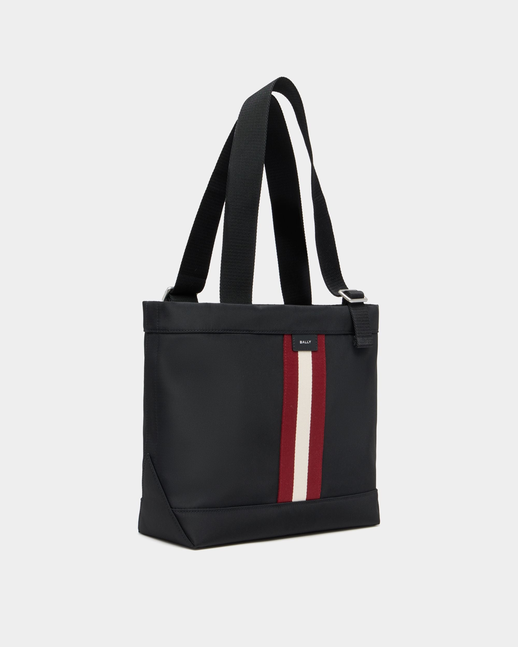 Bally Global - Code Tote Bag in Black Nylon - Black