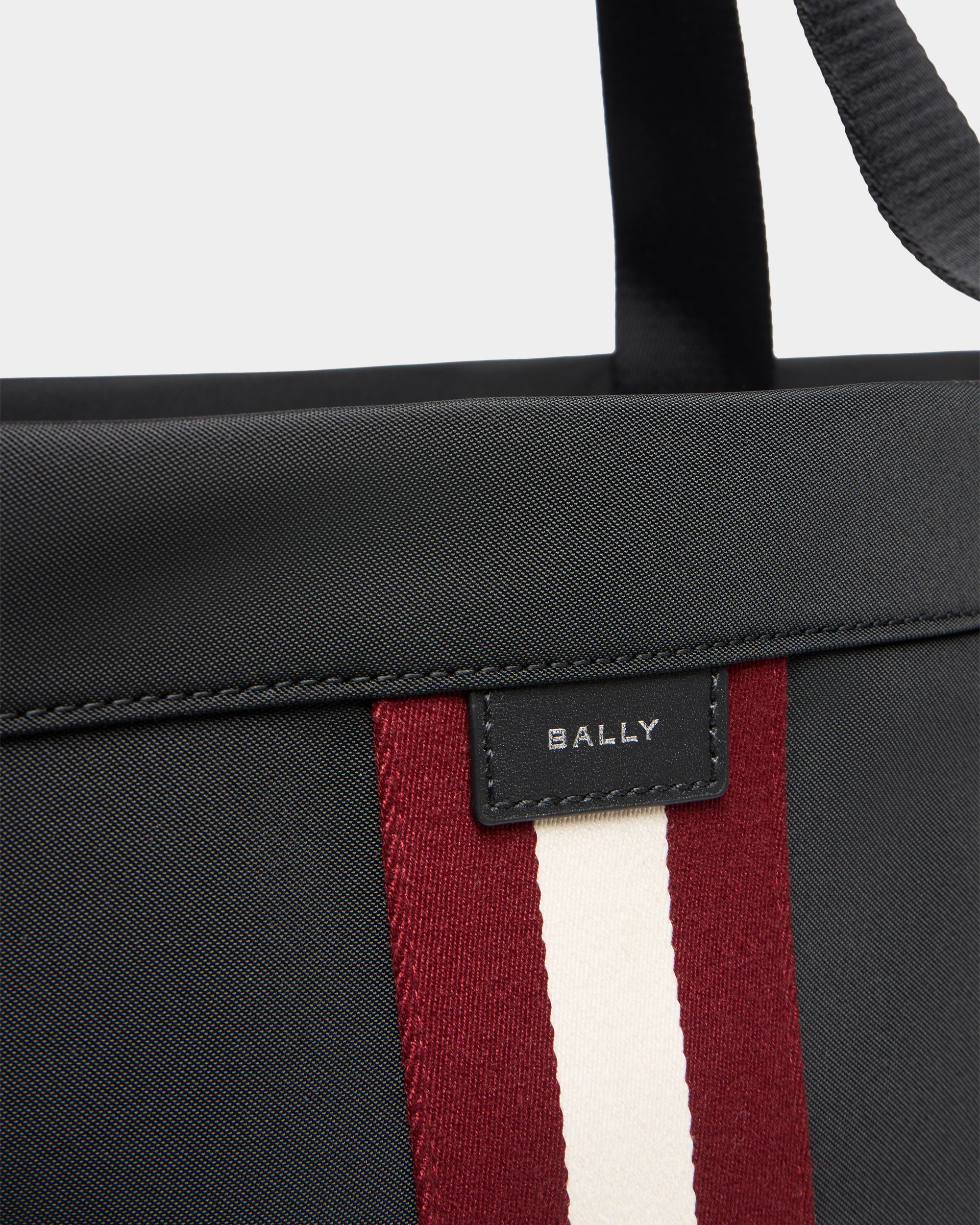 Bally Global - Code Tote Bag in Black Nylon - Black
