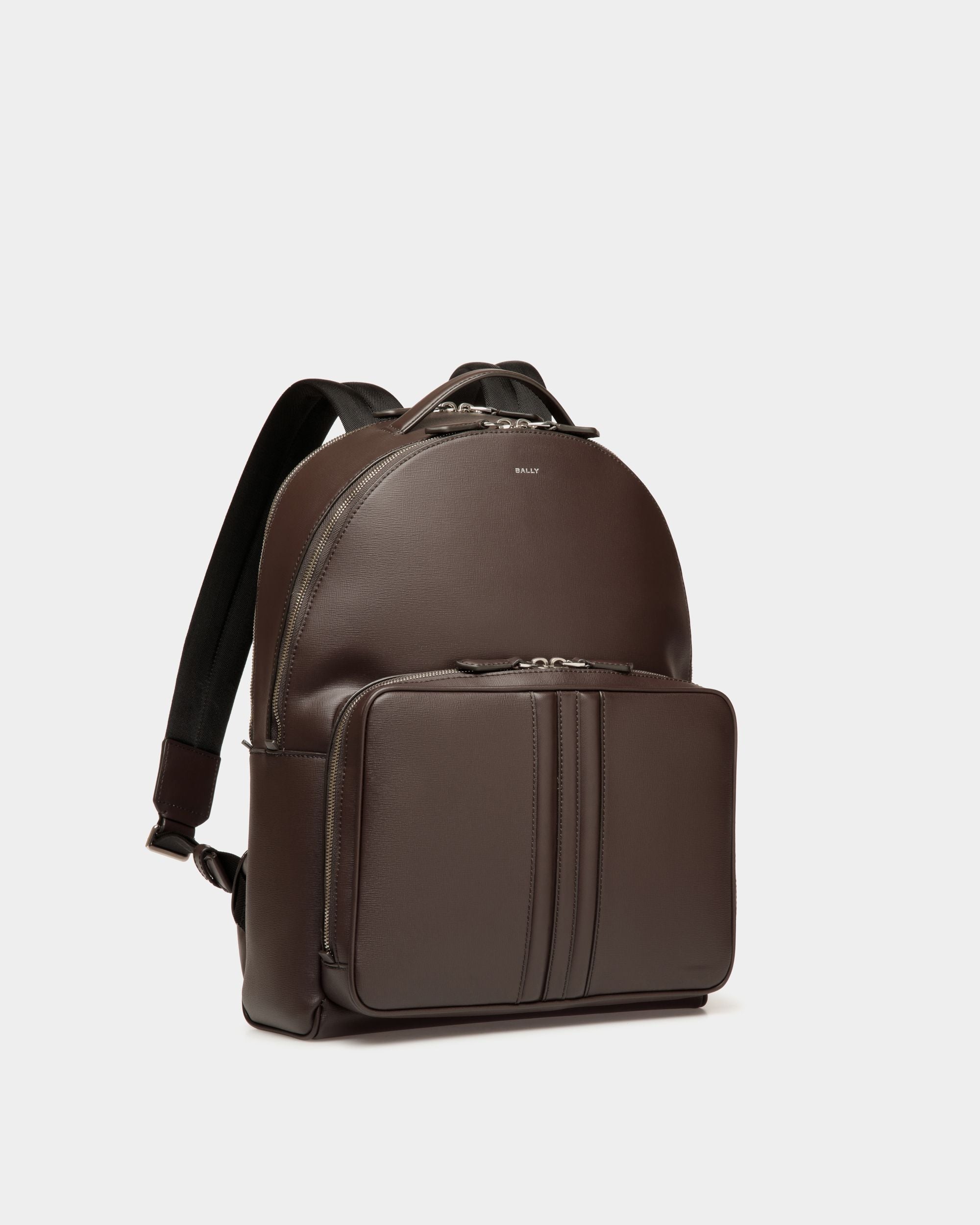 Bally Global - Mythos Backpack in Ebano Recycled Leather - Brown