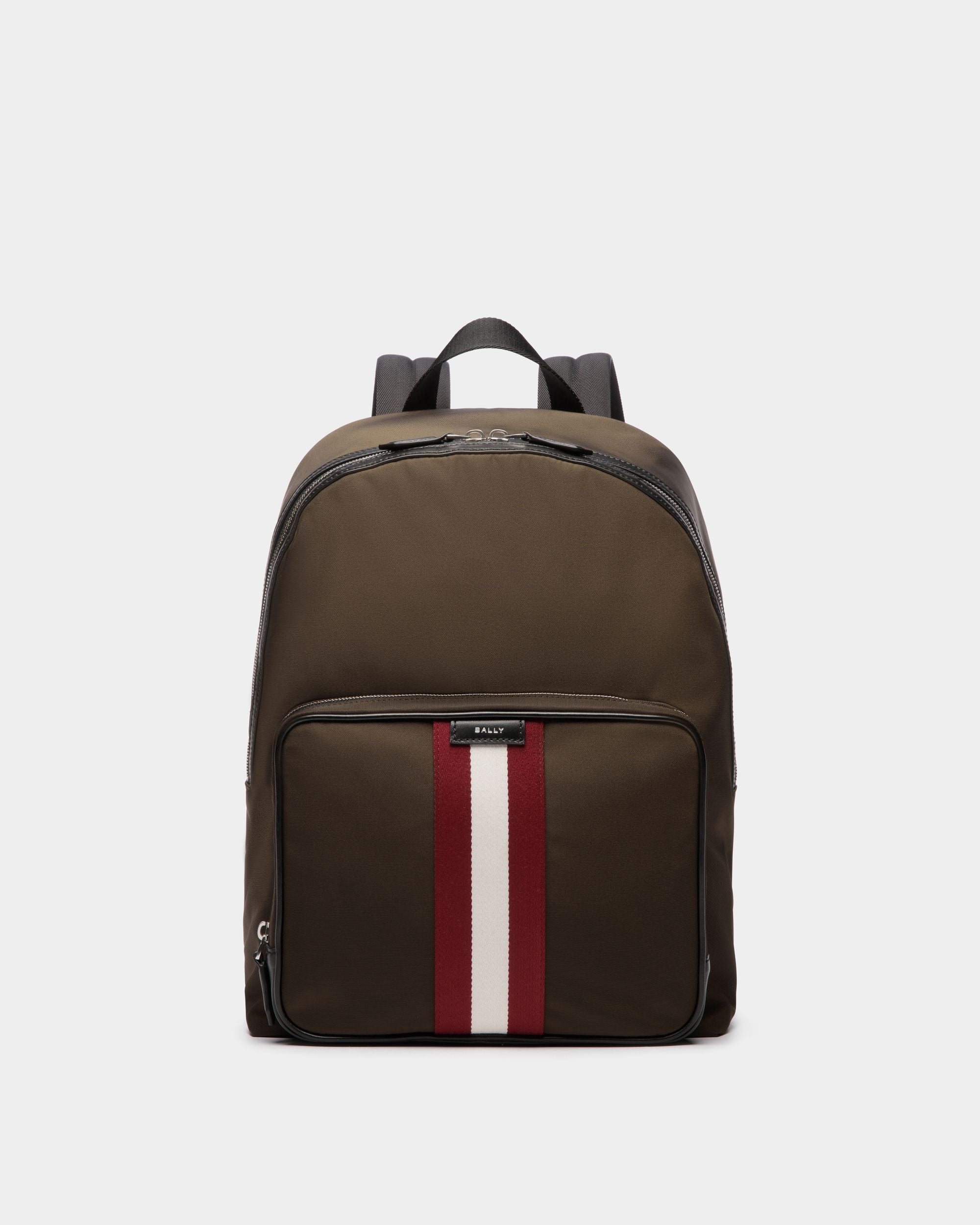 Bally Global - Sac À Dos Code En Nylon Military Green - Vert