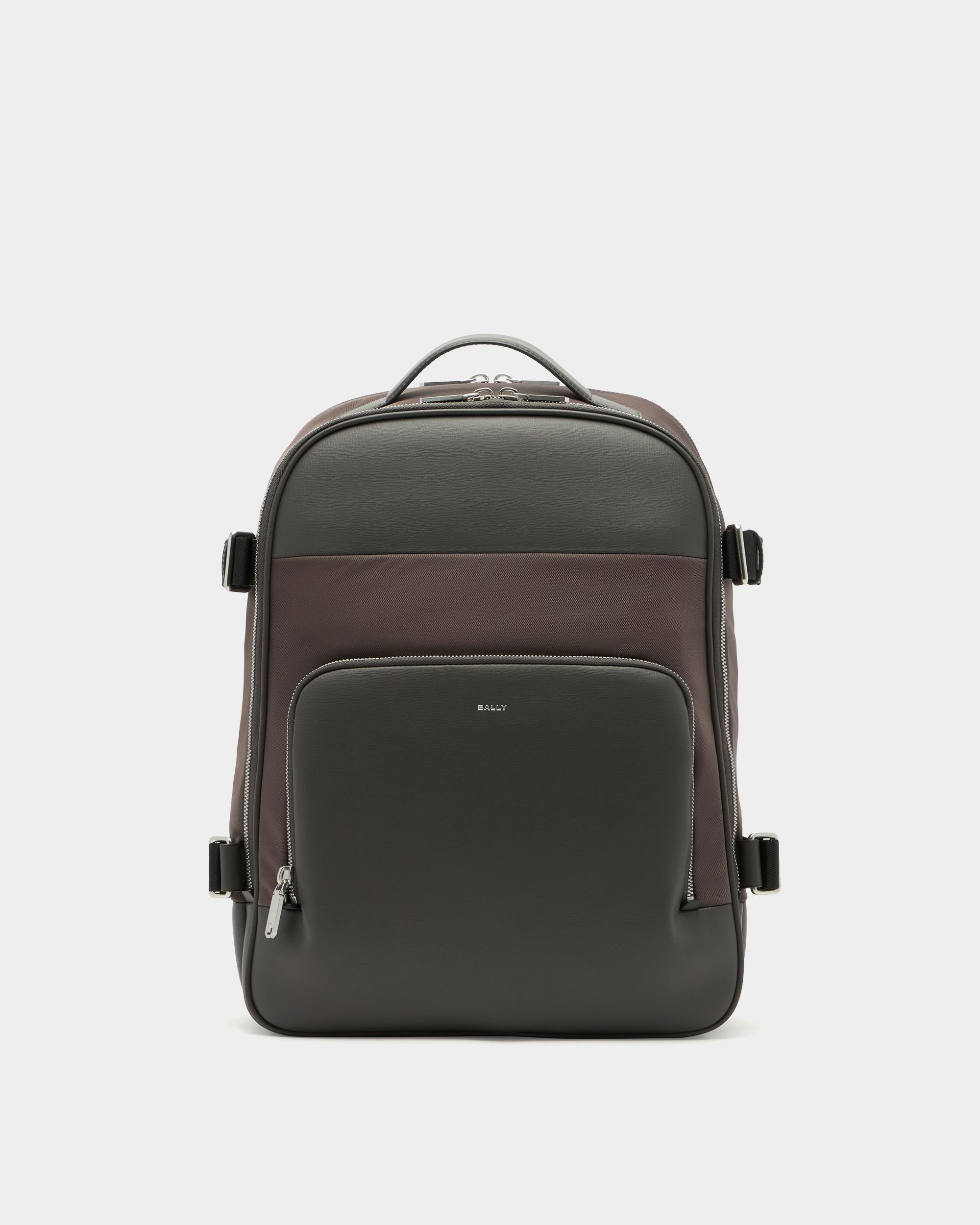 Bally Global - Zaino Vogel In Nylon E Pelle Riciclata Grigi - Grigio