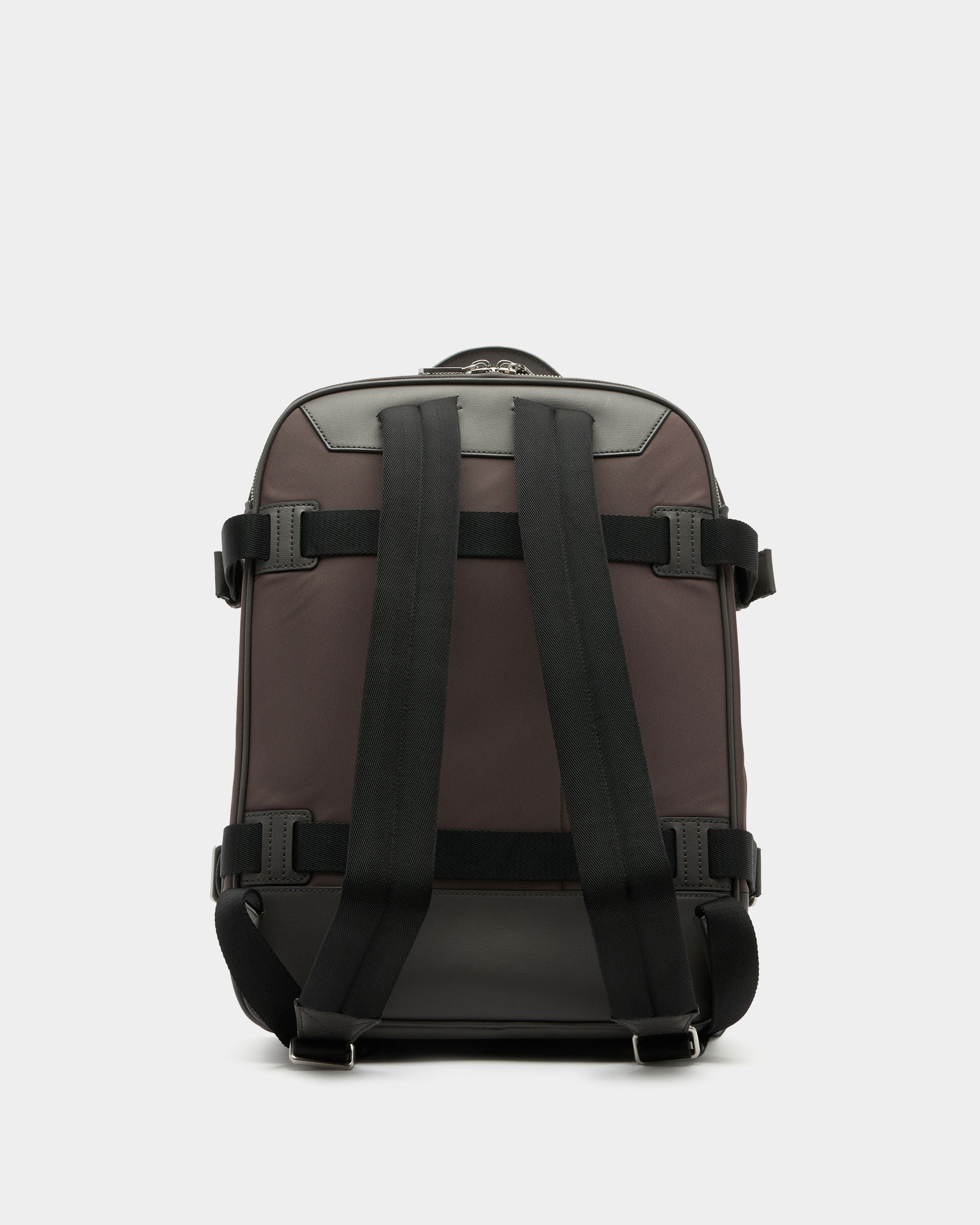 Bally Global - Zaino Vogel In Nylon E Pelle Riciclata Grigi - Grigio