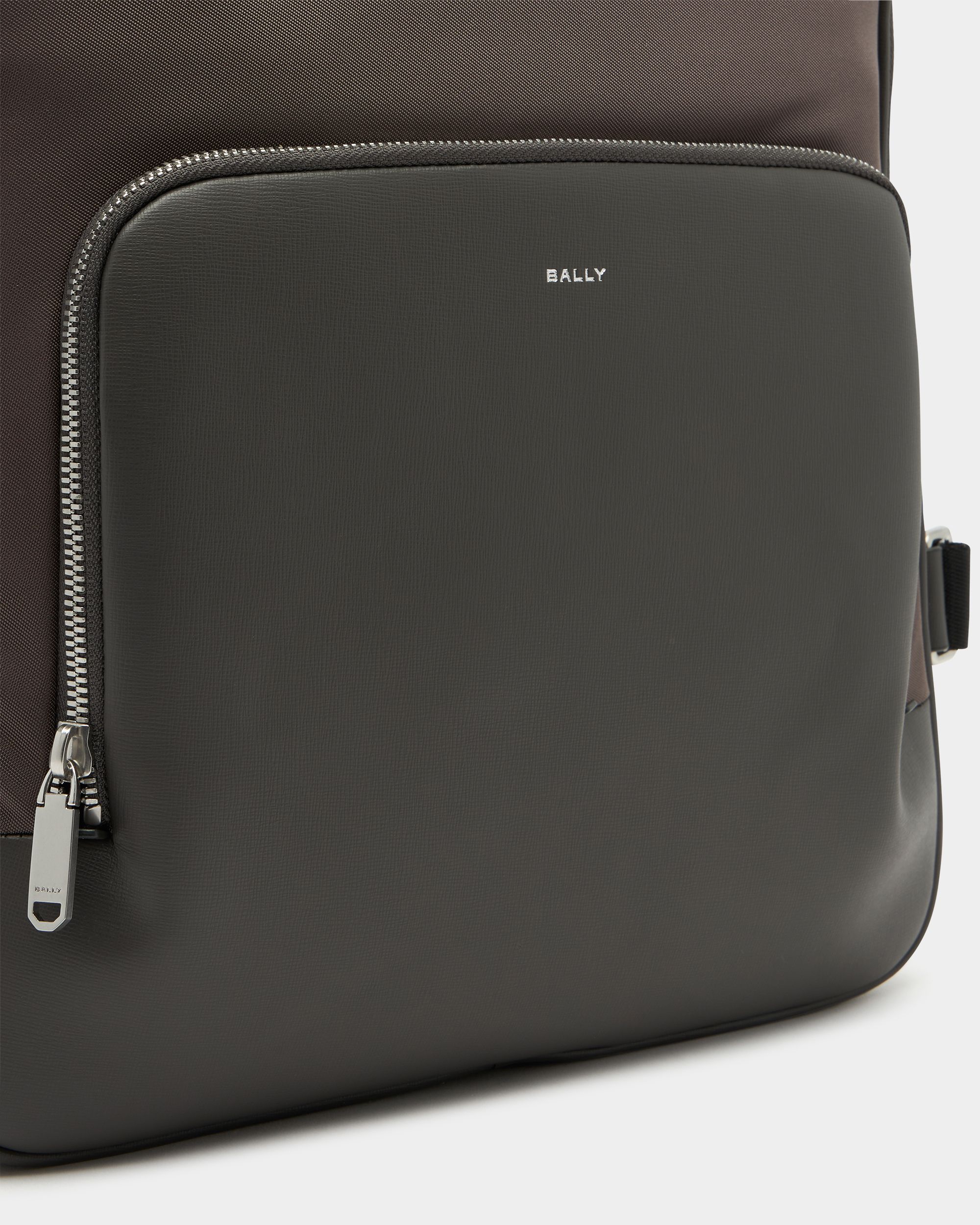 Bally Global - Zaino Vogel In Nylon E Pelle Riciclata Grigi - Grigio