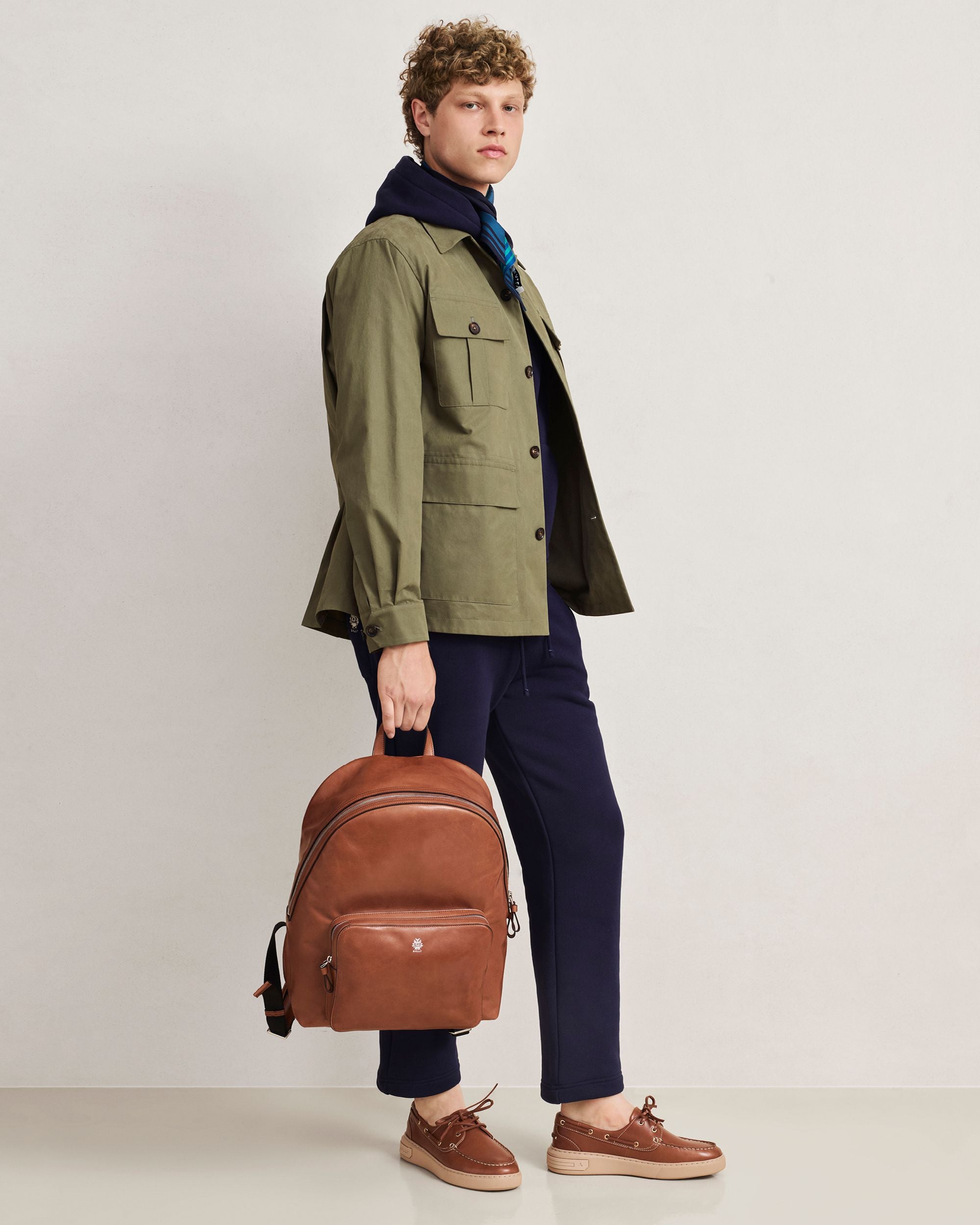 Bally Global - Ray Rucksack aus Leder in Amber Brown - Brown