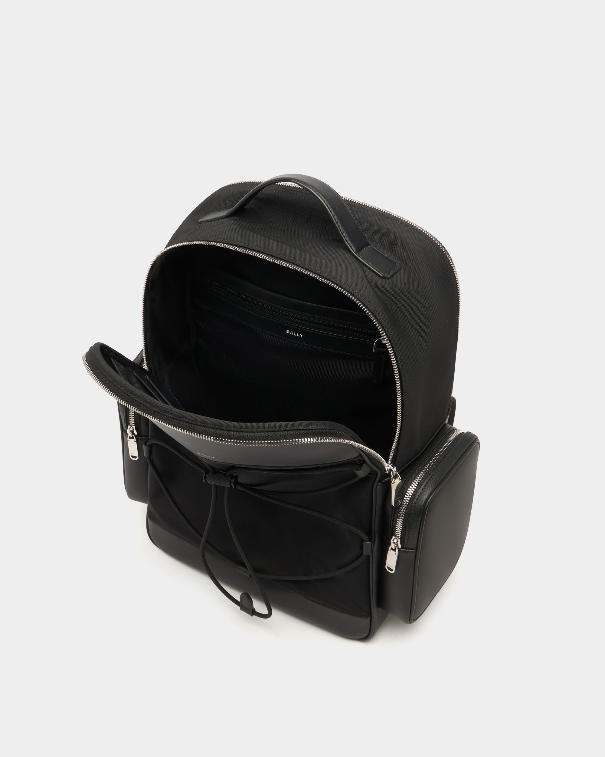 Bally Global - Vogel Rucksack aus Nylon und recyceltem Leder in Schwarz - Black