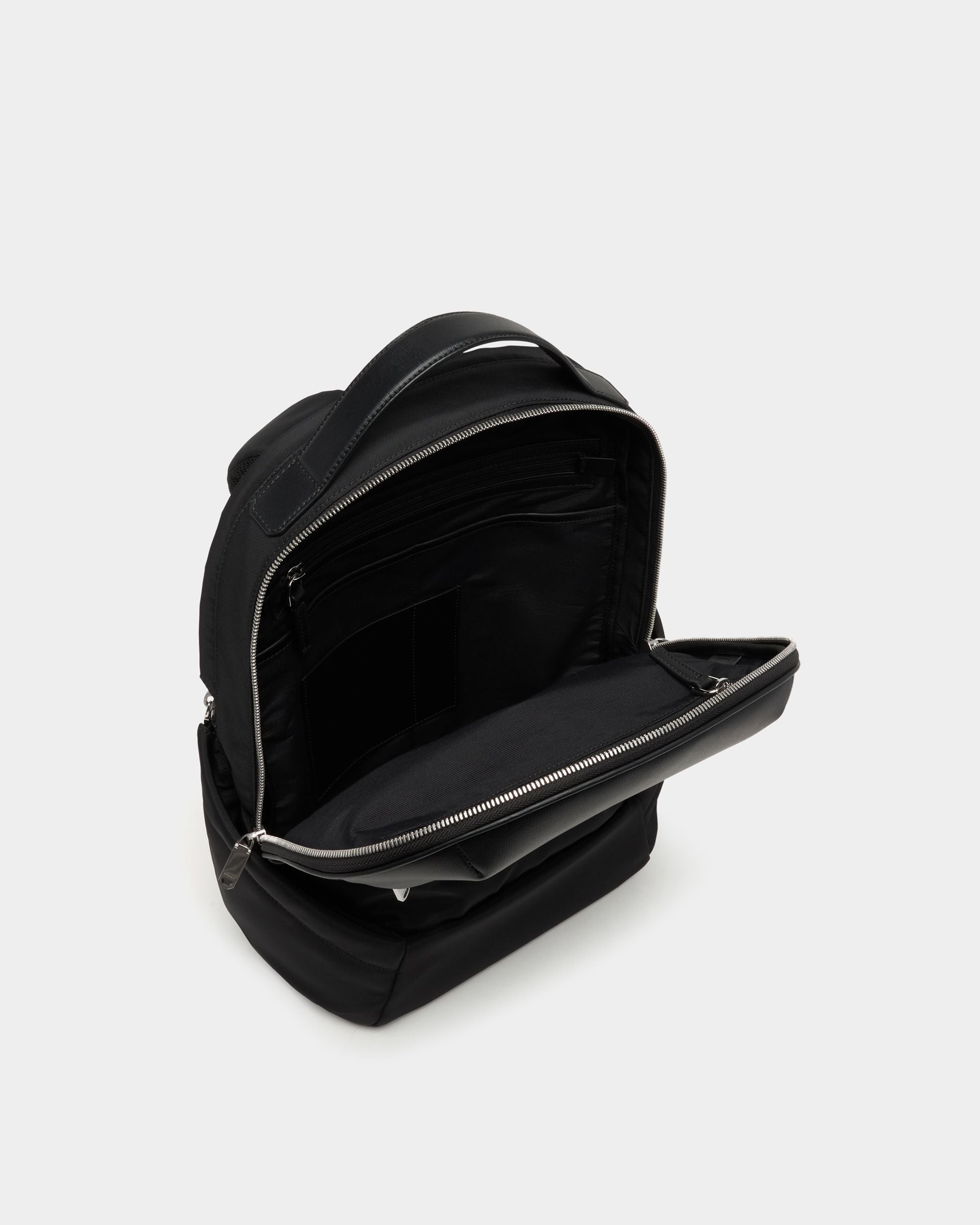 Bally Global - Sac à dos Vogel en nylon et cuir recyclé noirs - Noir