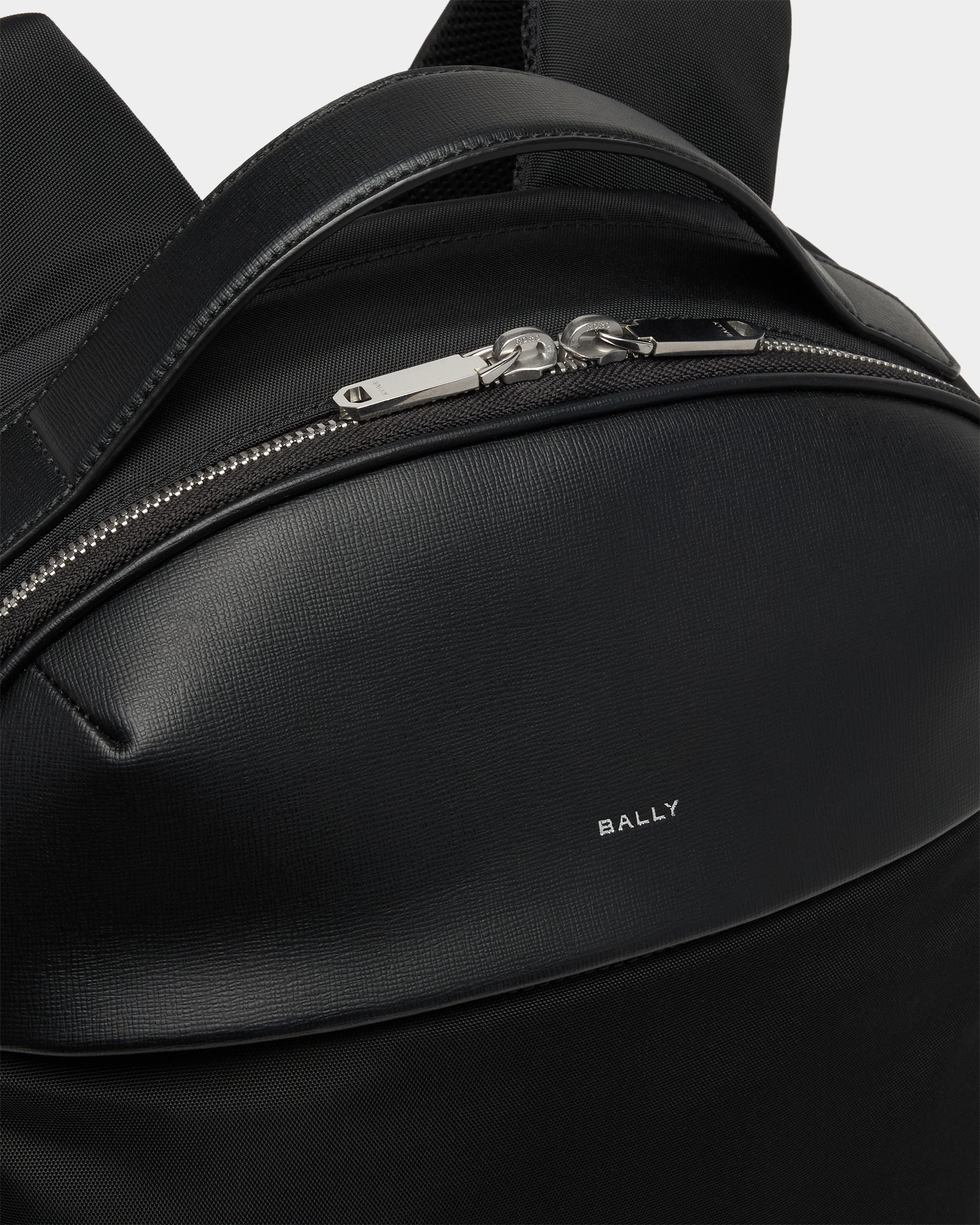 Bally Global - Sac à dos Vogel en nylon et cuir recyclé noirs - Noir