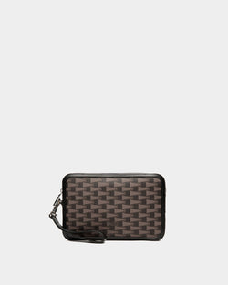 Pochette Pennant Con Motivo Pennant Negro