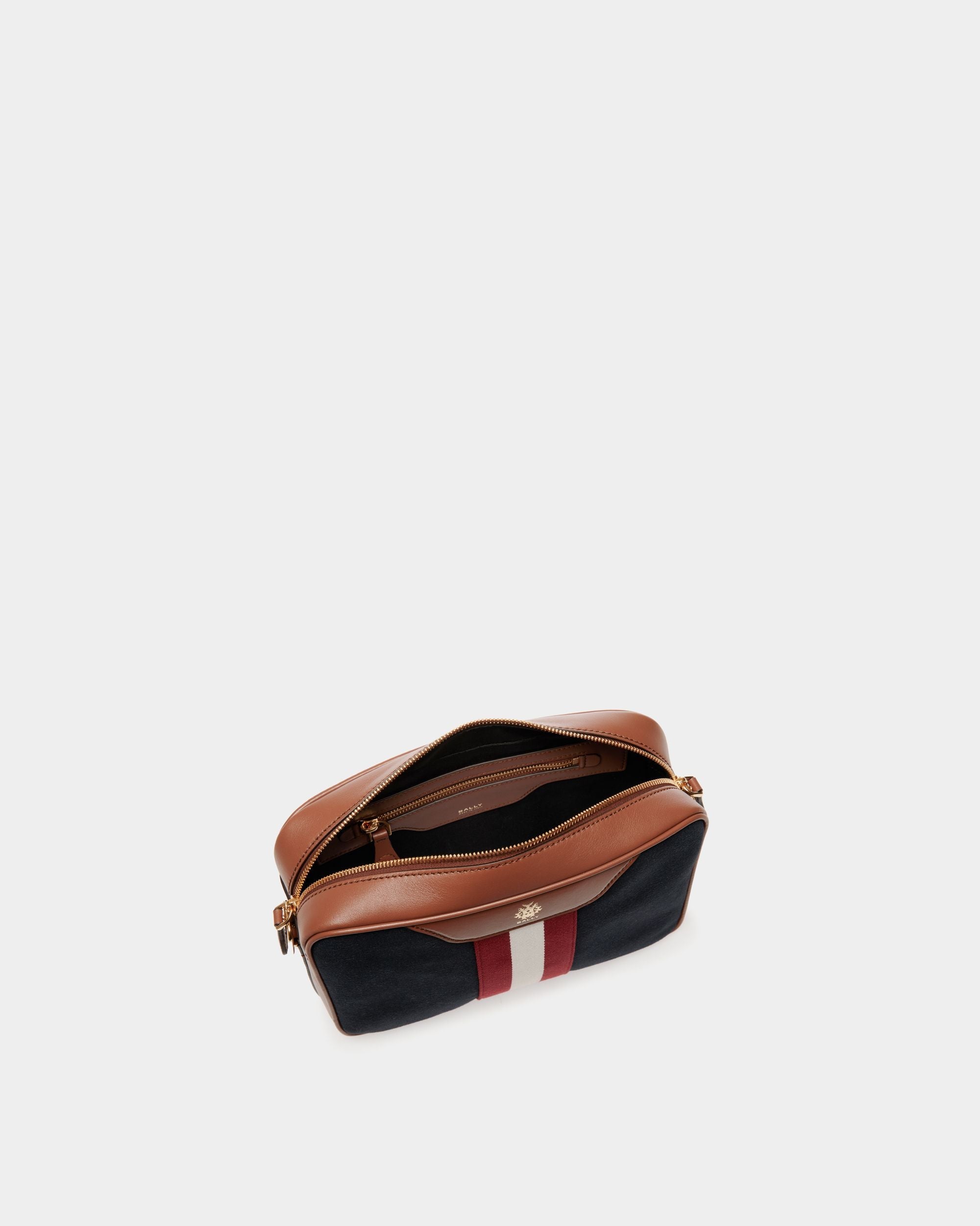 Bally Global - Bandolera Beckett De Lona De Algodón Navy Blue - Azul