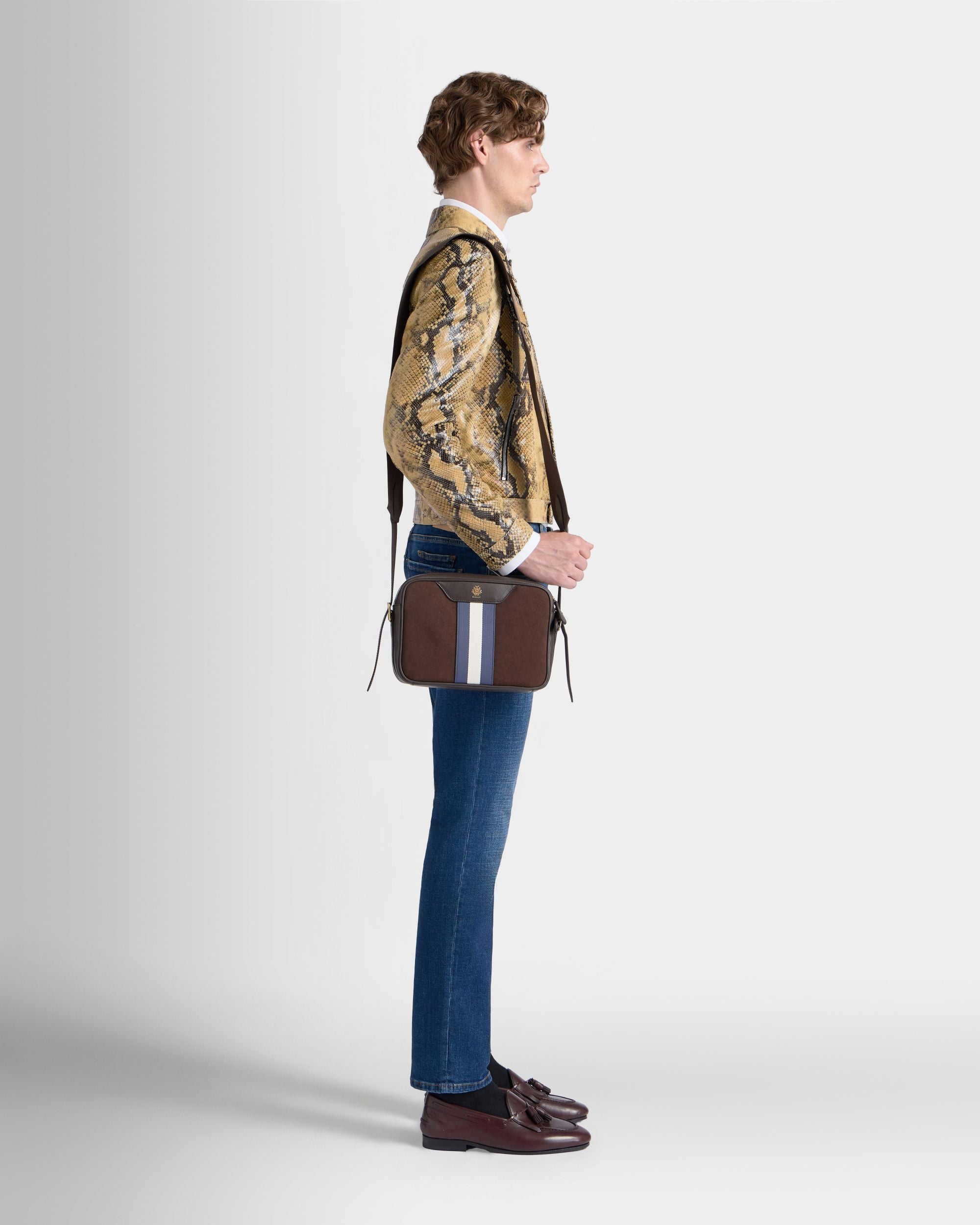 Bally Global - Bandolera Beckett De Lona De Algodón Marrón - Marrón