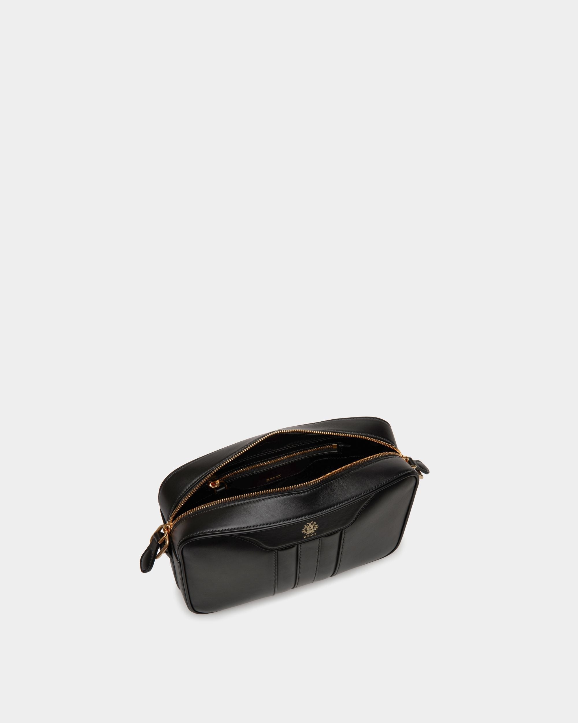 Bally Global - Beckett Crossbody Bag In Black Leather - Negro