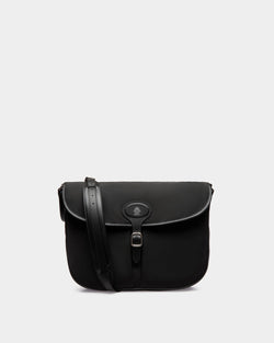 Sac À Bandoulière B-Light En Nylon Et Cuir Noirs