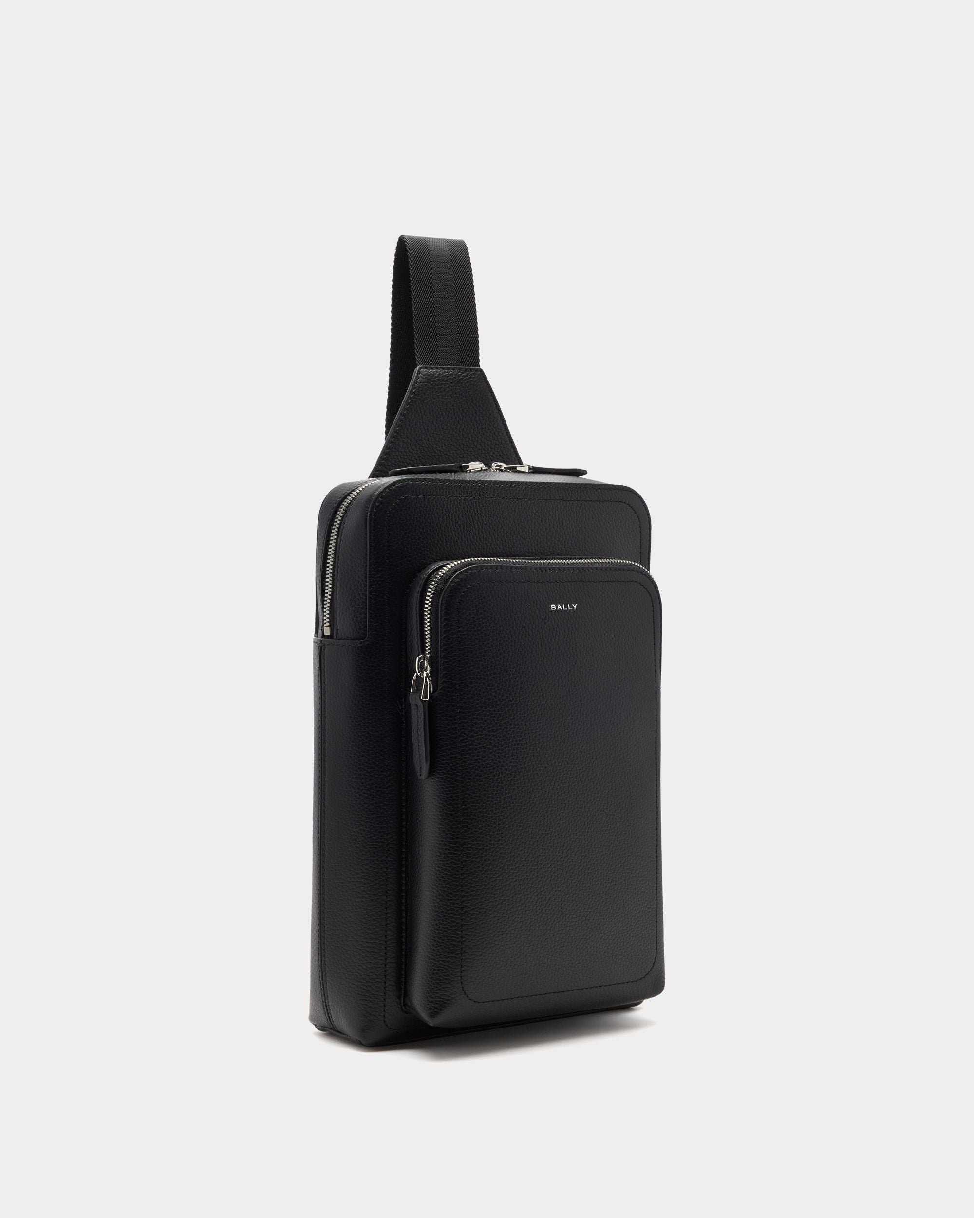 Bally Global - Bolso bandolera Capitol de piel granulada negra - Negro