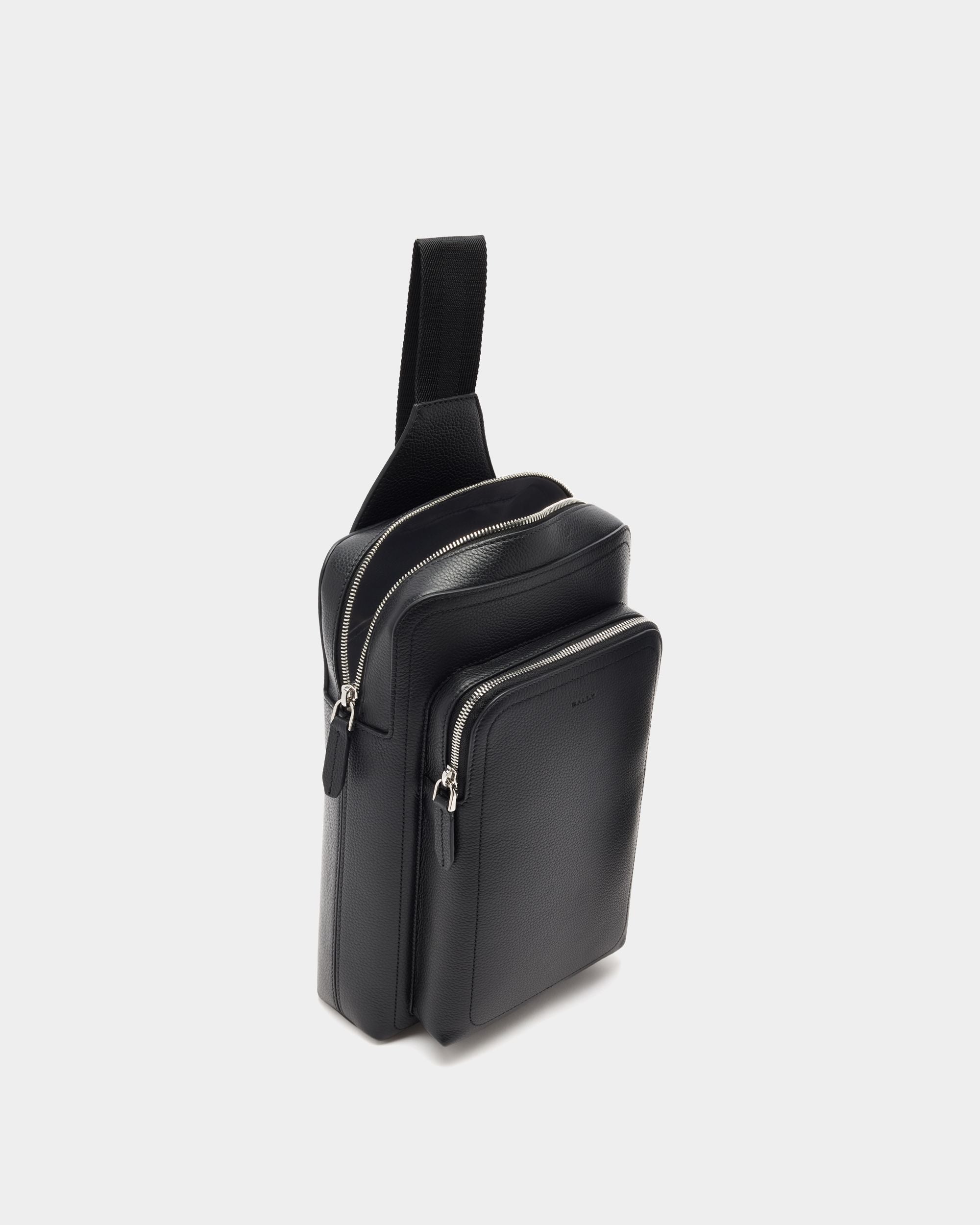 Bally Global - Bolso bandolera Capitol de piel granulada negra - Negro