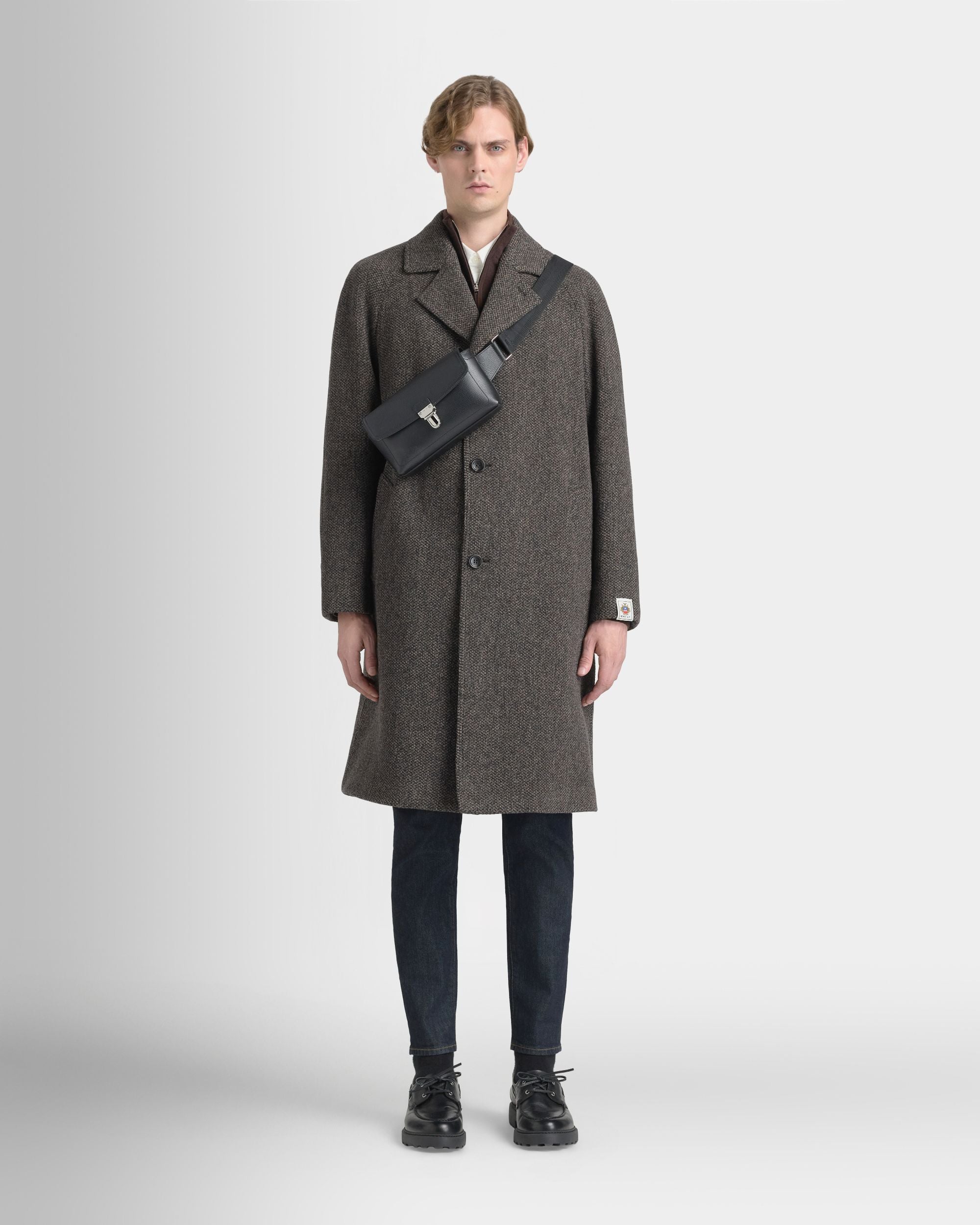 Bally Global - Capitol Belt Bag in Black Grained Leather - Black