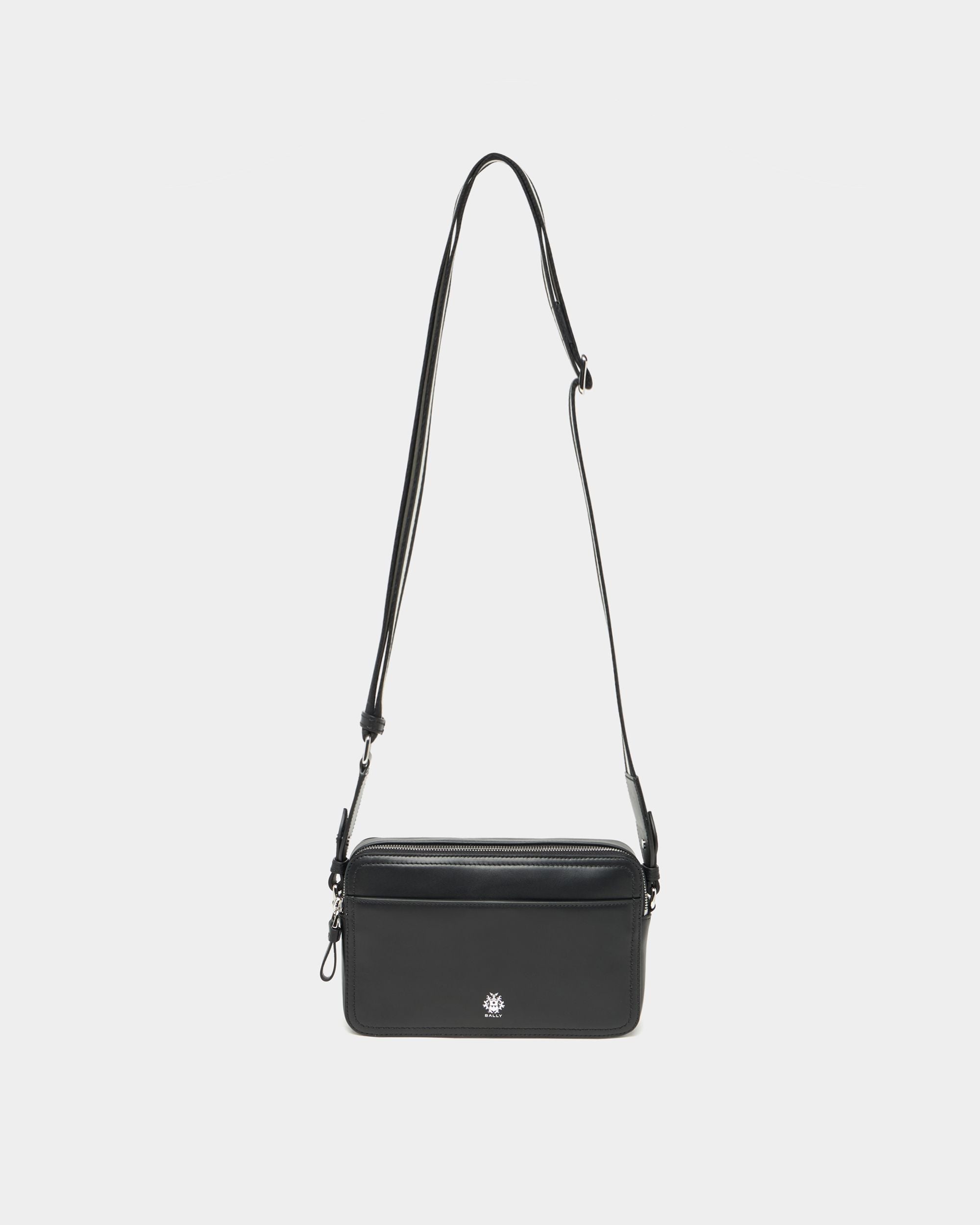 Bally Global - Ray Crossbody Bag in Black Leather - Black