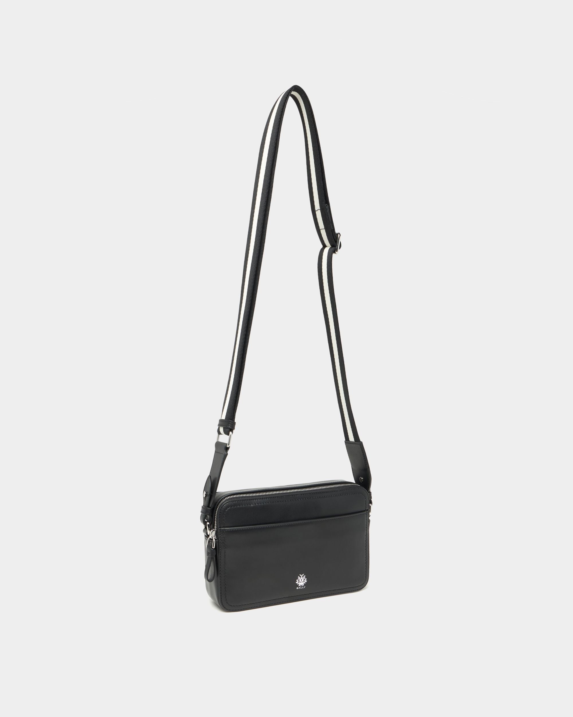 Bally Global - Ray Crossbody Bag in Black Leather - Black