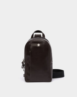 Ray Sling Bag in Chocolate Leather