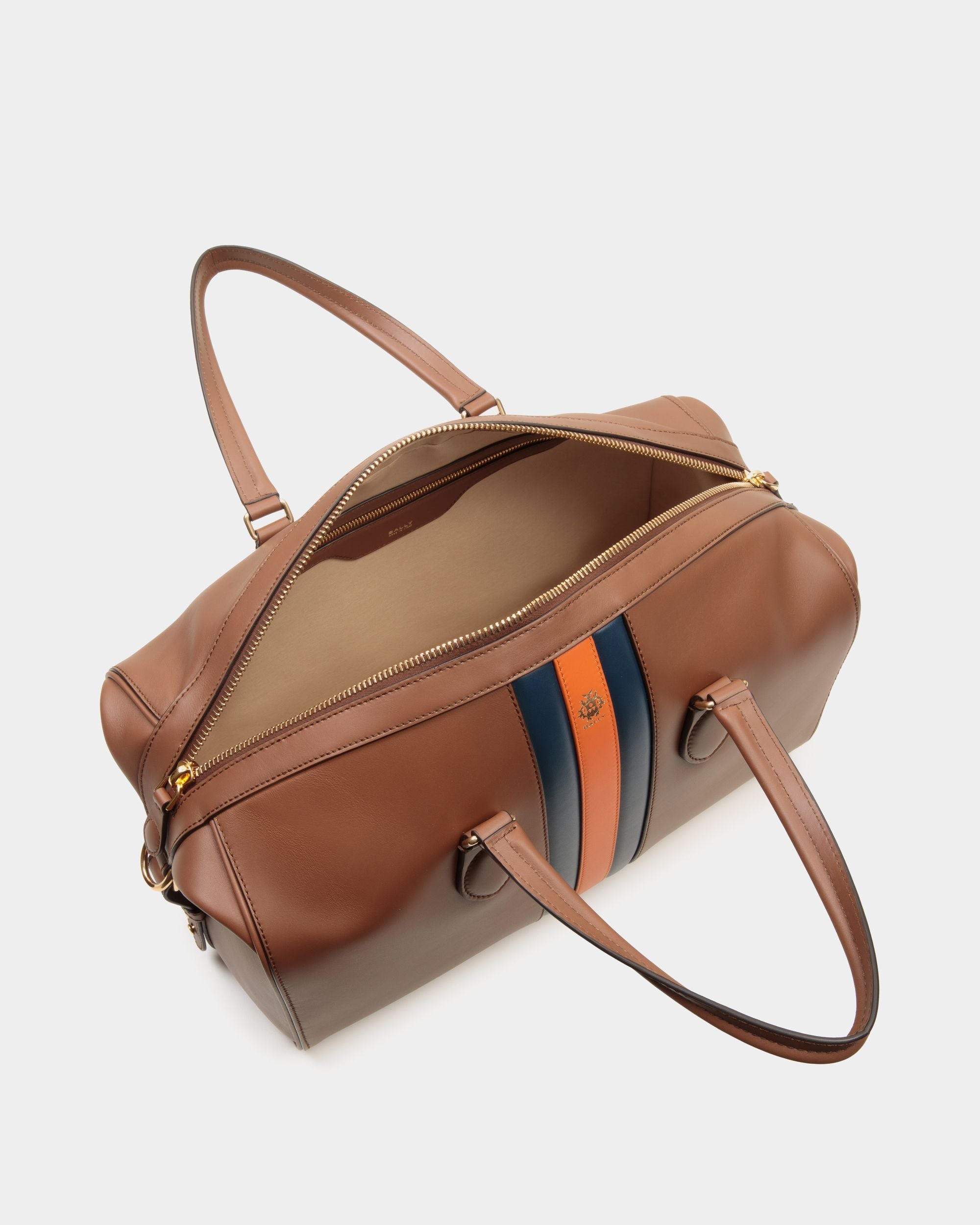 Bally Global - Bolso De Fin De Semana Beckett De Piel Marrón - Multicolor