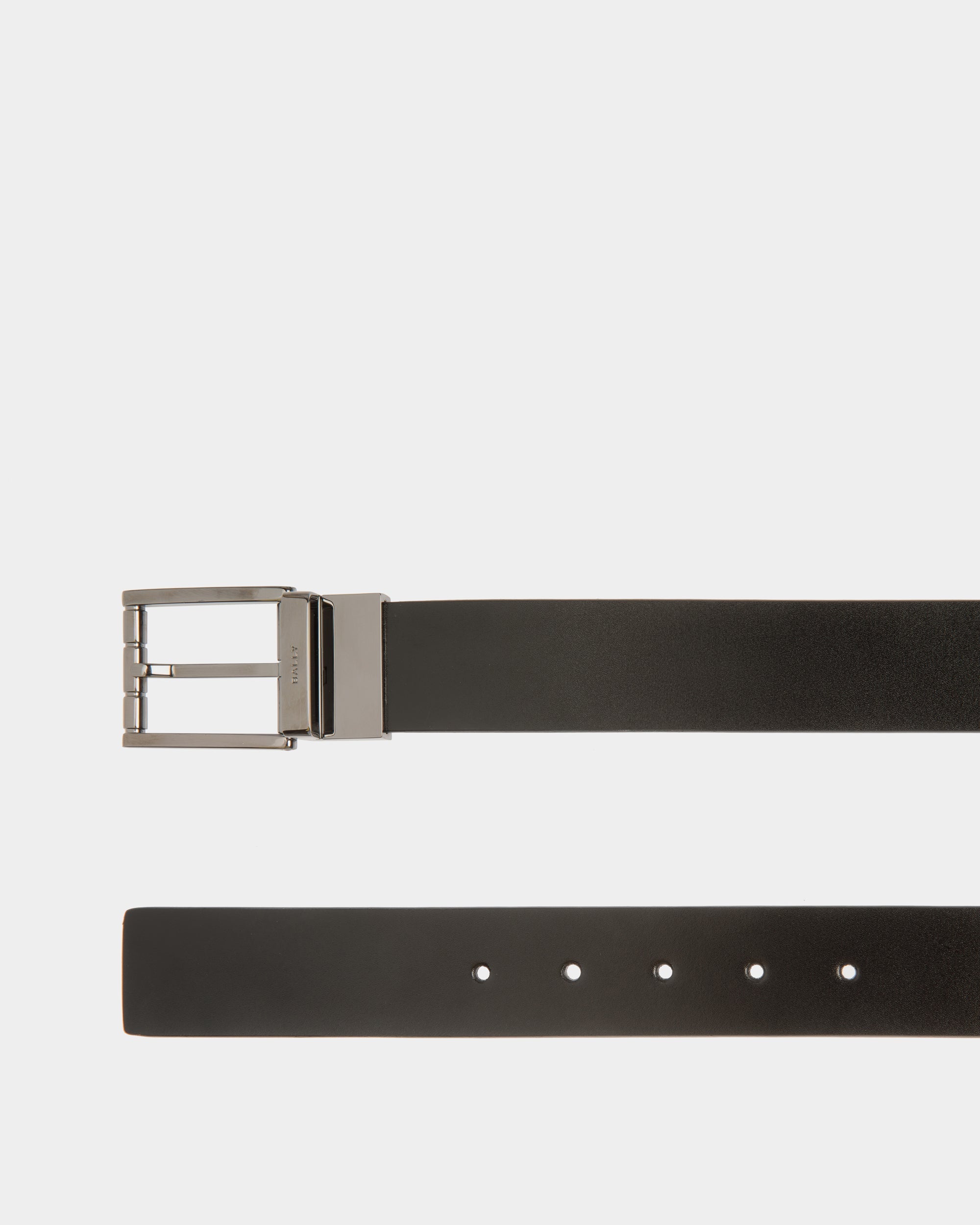 Bally Global - Astory 35mm Reversible And Adjustable Belt in Black And Ebano Leather - Multicolor