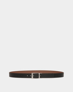 Shiffie 35mm Reversible And Adjustable Belt in Black And Brown Leather