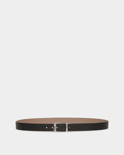 Shiffie 35mm Reversible And Adjustable Belt in Black And Beige Leather