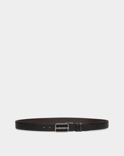Cinturón Reversible Y Ajustable De Piel Negra Y Marrón