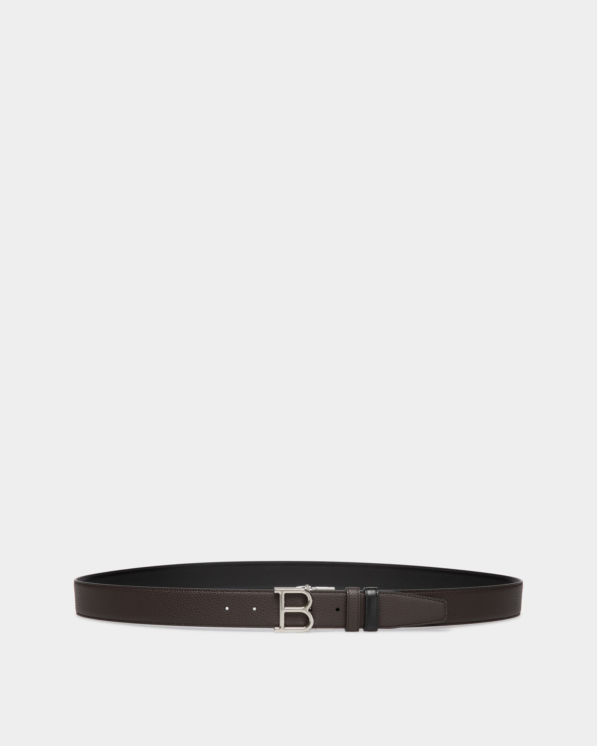 Bally Global - Reversible And Adjustable Belt In Brown Leather - Brown