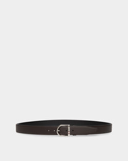 Cinturón Reversible Y Ajustable De Piel Marrón