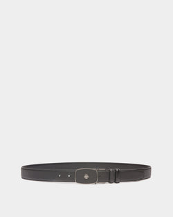 Ceinture Govin 30 mm Réversible Et Ajustable En Cuir Noir