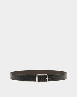 Ketter Adjustable And Reversible Belt in Black and Ebano Leather
