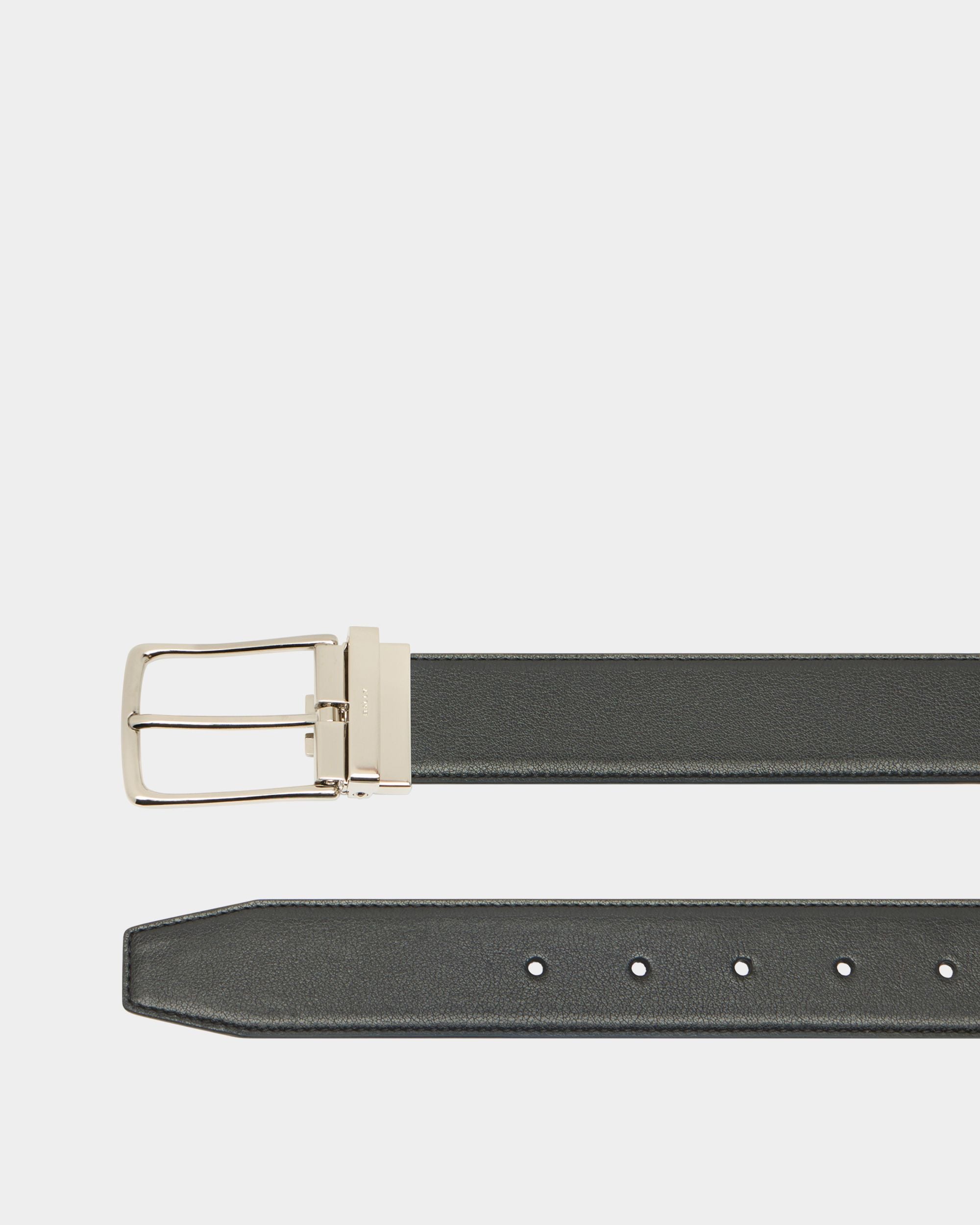 Bally Global - Ketter Adjustable And Reversible Belt in Black and Ebano Leather - Multicolor
