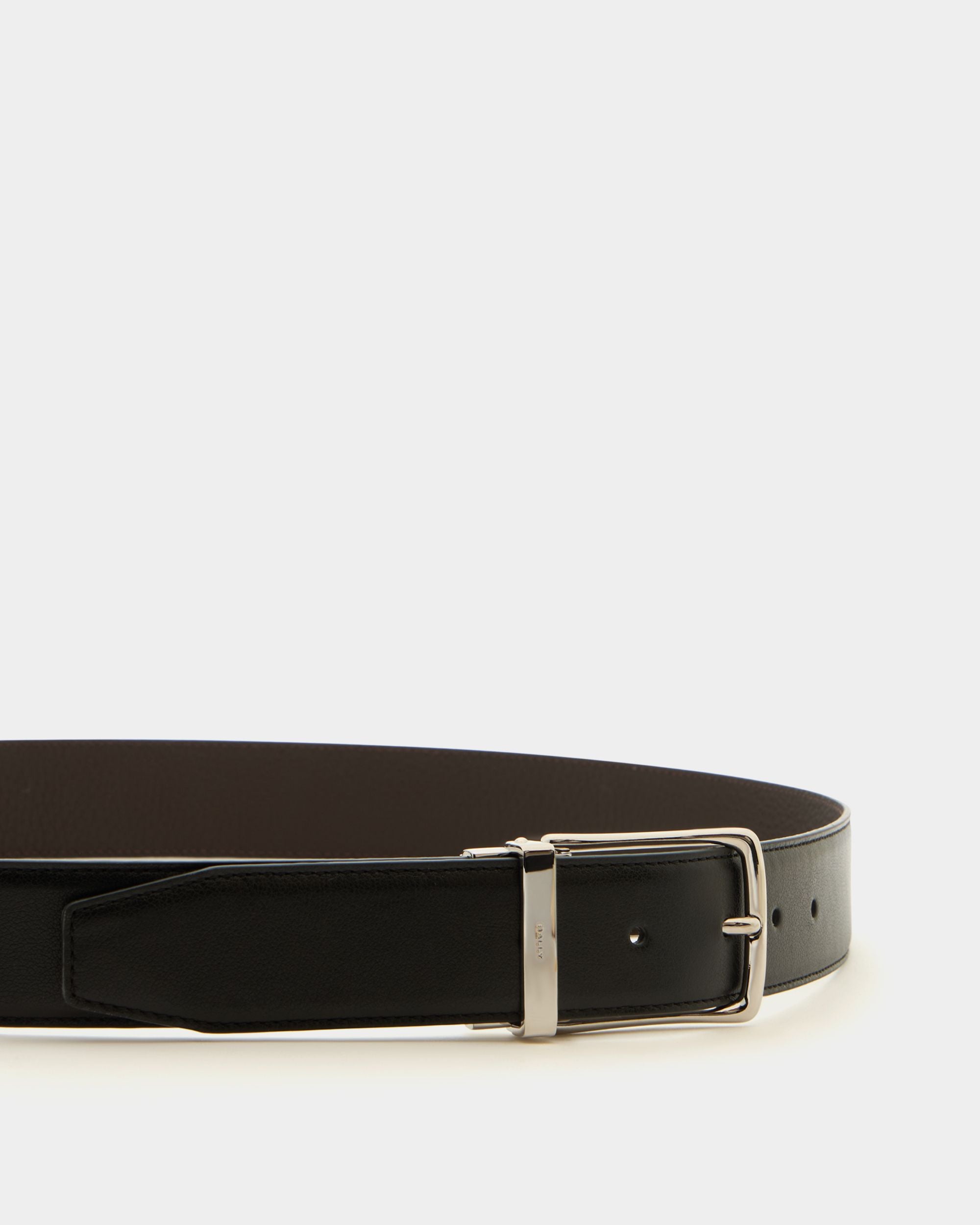 Bally Global - Ketter Adjustable And Reversible Belt in Black and Ebano Leather - Multicolor