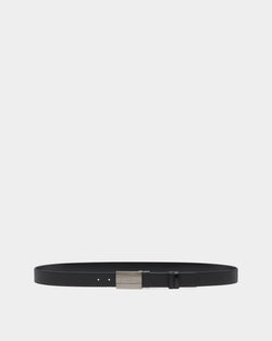 Ollam 35 mm Adjustable And Reversible Belt in Black Leather